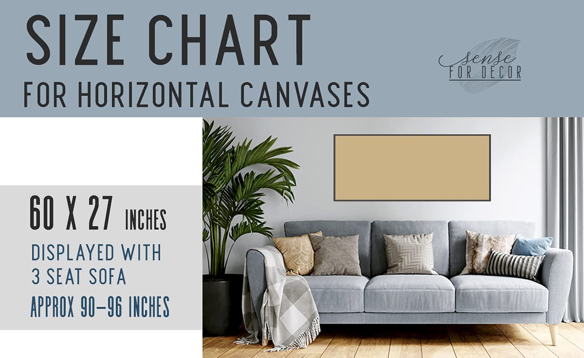 Farmhouse Wall Art Canvas - Large 60x27 Inch Rustic Home Decor for Living Room, Entryway & Front Door - Perfect Housewarming Gift for Modern Farmhouse Style