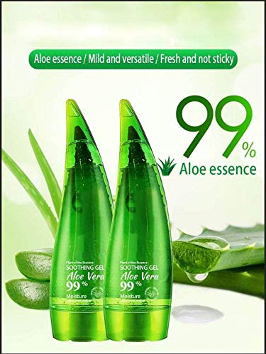 Pack of 2 - Pure Aloe Vera Gel for Face & Skin, 300ML - Soothing Moisturizer for Acne, Sunburn & Dry Skin - Perfect for Daily Skincare & After Sun Care