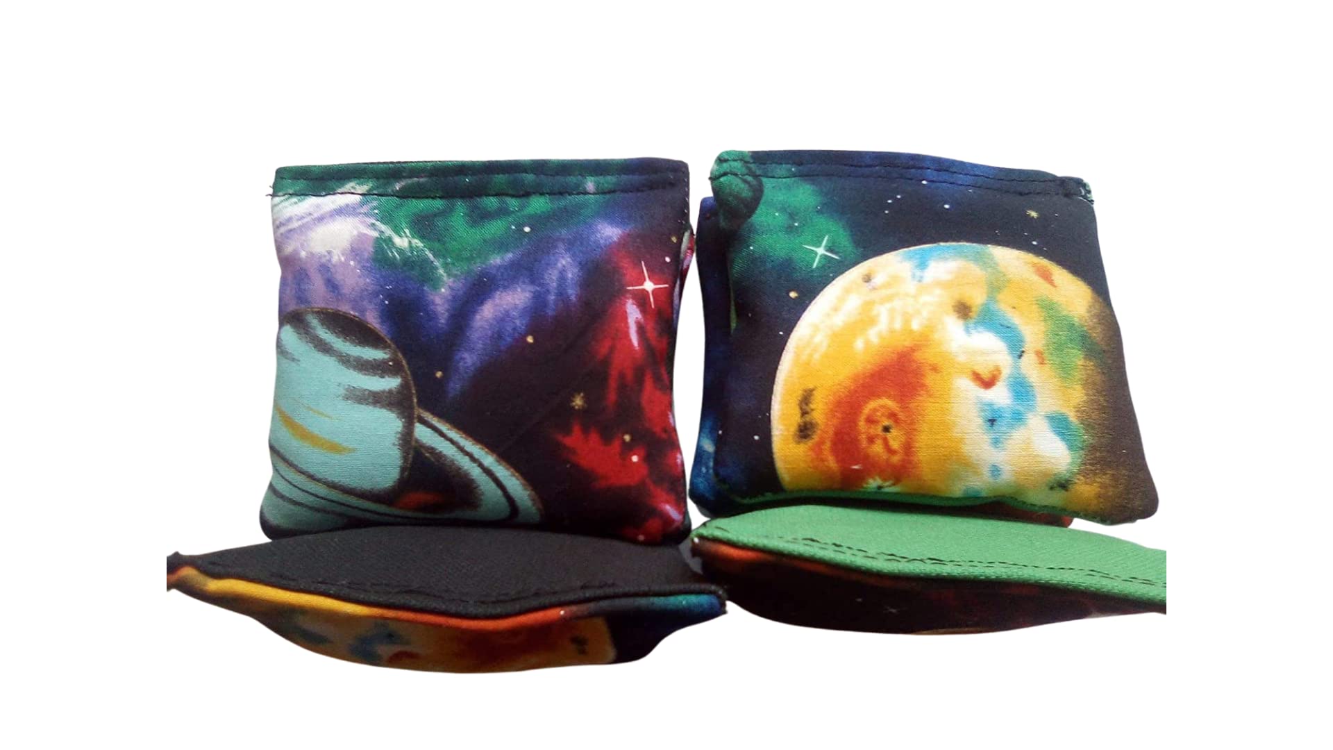 Solar System Cornhole Bags Set - Outer Space Themed Bean Bags for Outdoor Lawn Games, Backyard Parties, and Tailgating Events