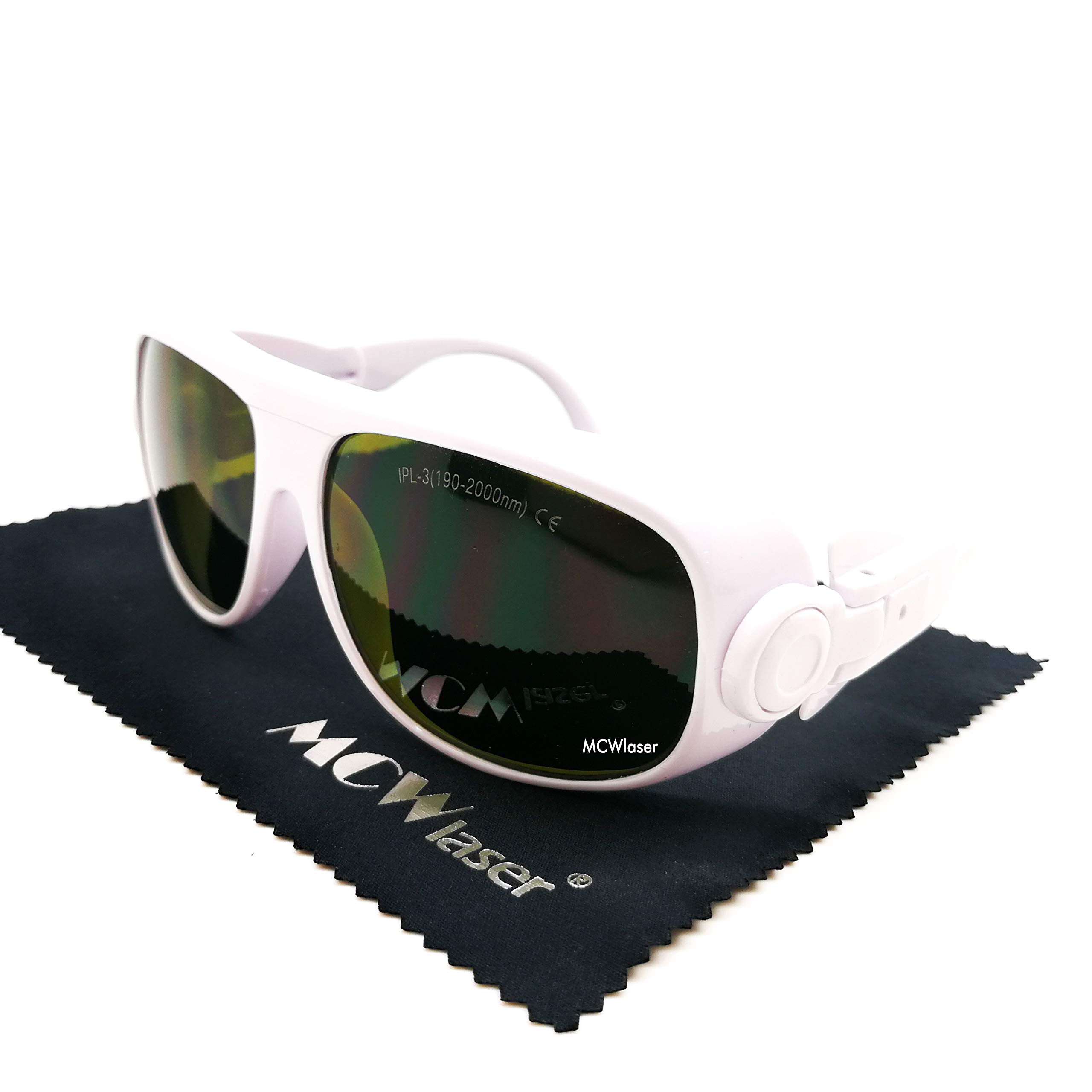 MCWlaser IPL Laser Safety Glasses 190nm-2000nm - Professional Eye Protection Goggles for Hair Removal, Laser Cosmetology & Photon Light Therapy - Ideal for Beauty Operators & IPL Treatments