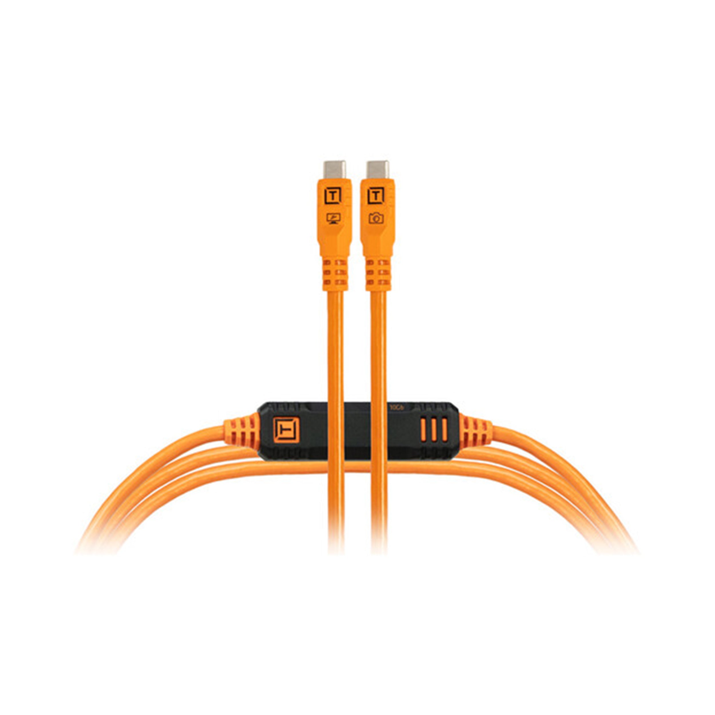 TetherPro Optima 10G USB-C to USB-C Cable (6ft) - High-Speed Data Transfer for Photography, Video Editing & MacBook Pro Accessories - TETHER TOOLS CUC15G2 ORG