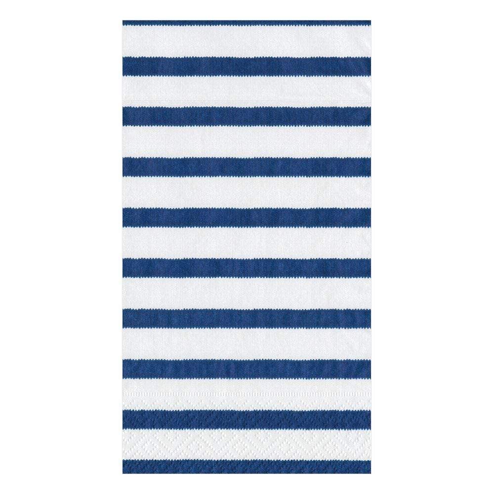 Premium Caspari Bretagne Blue Paper Guest Towels - 15-Pack for Elegant Dining & Bathroom Decor | Perfect for Parties, Weddings & Upscale Events (11860G)