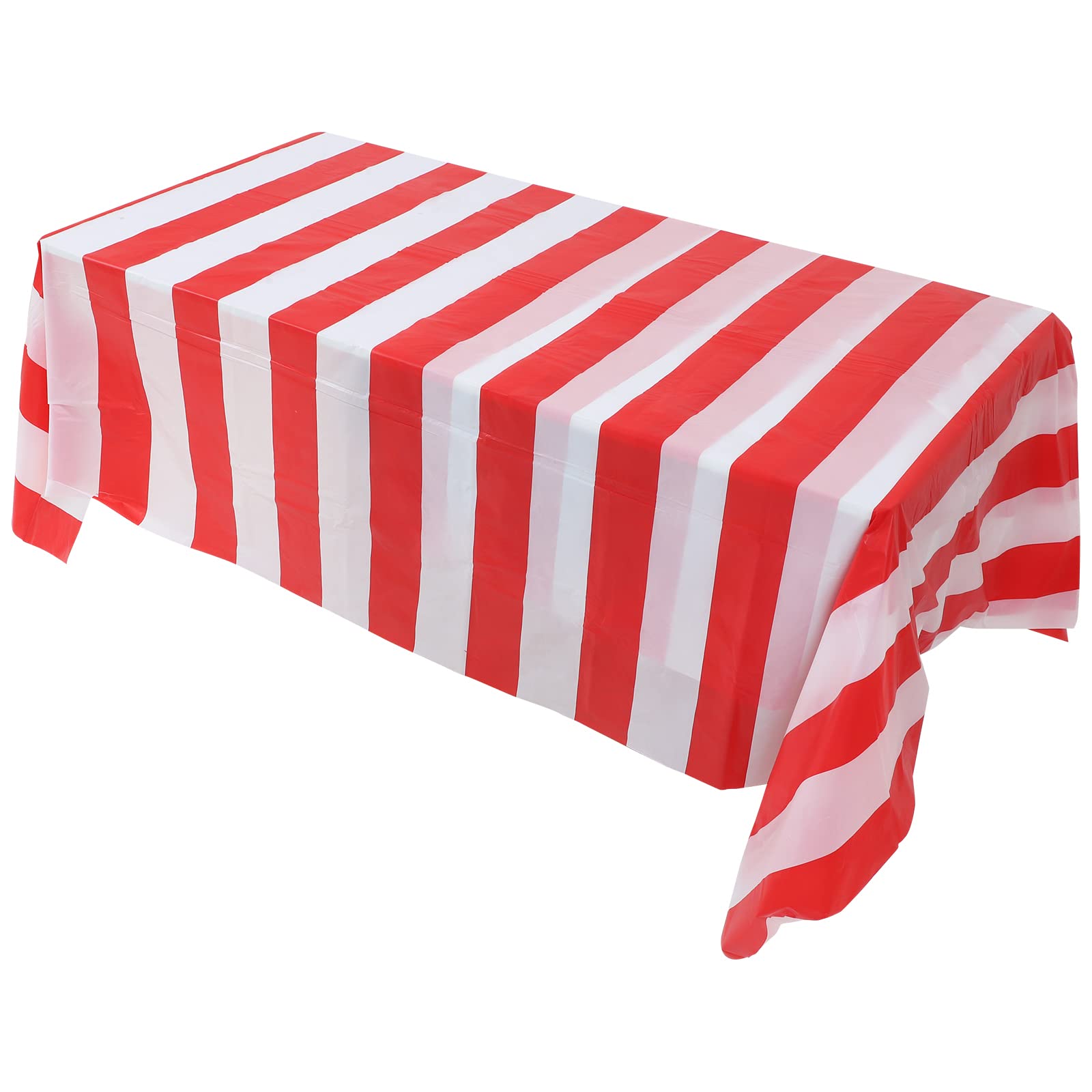 2-Pack Circus Theme Tablecloth & Table Runner Set - Colorful Striped Carnival Party Decor for Circus Tent, Giant Lollipop Decor, Birthday & Themed Events - Perfect for Kids Parties, Baby Showers & Festive Gatherings
