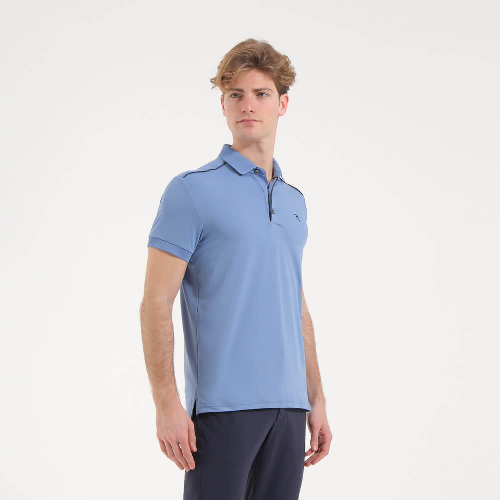 Audience Light HD Jersey Sunblock Polo Shirt - UPF 50+ UV Protection, Breathable & Quick-Dry for Men - Perfect for Golf, Tennis & Outdoor Activities