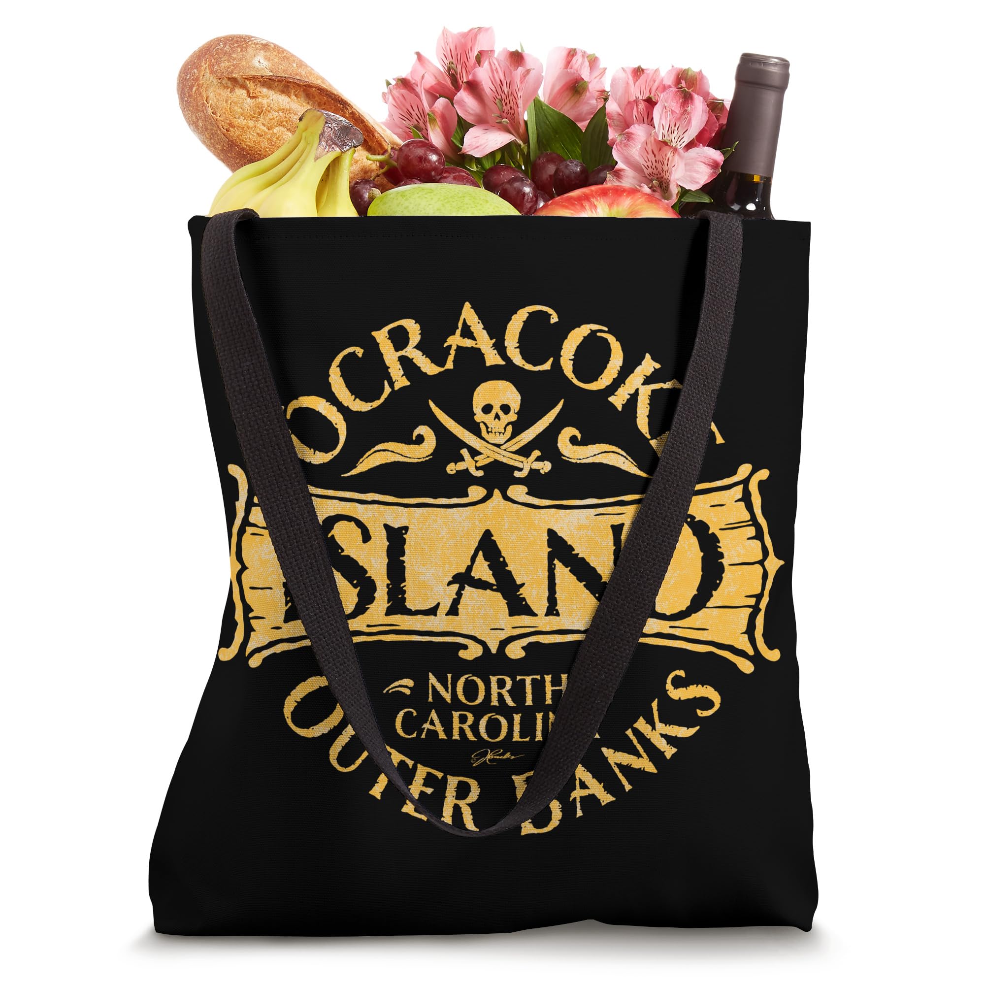 JCombs: Stylish Ocracoke Island North Carolina Tote Bag - Perfect for Beach Trips, Shopping & Daily Use