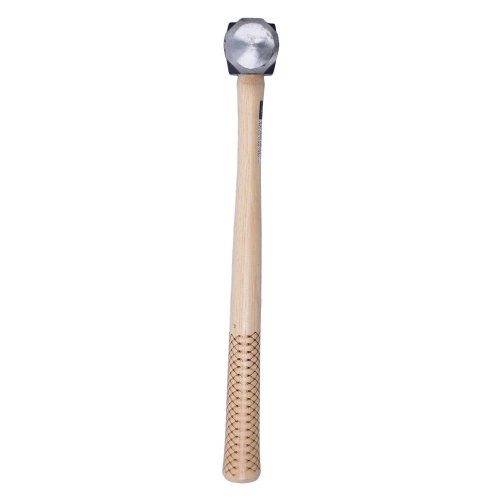 URREA 2-Pound Steel Head Sledge Hammer with Forged Striking Head & Hickory Wood Handle - Heavy Duty Drilling Hammer for Construction, Demolition, and Metalwork (Model 1433EG)