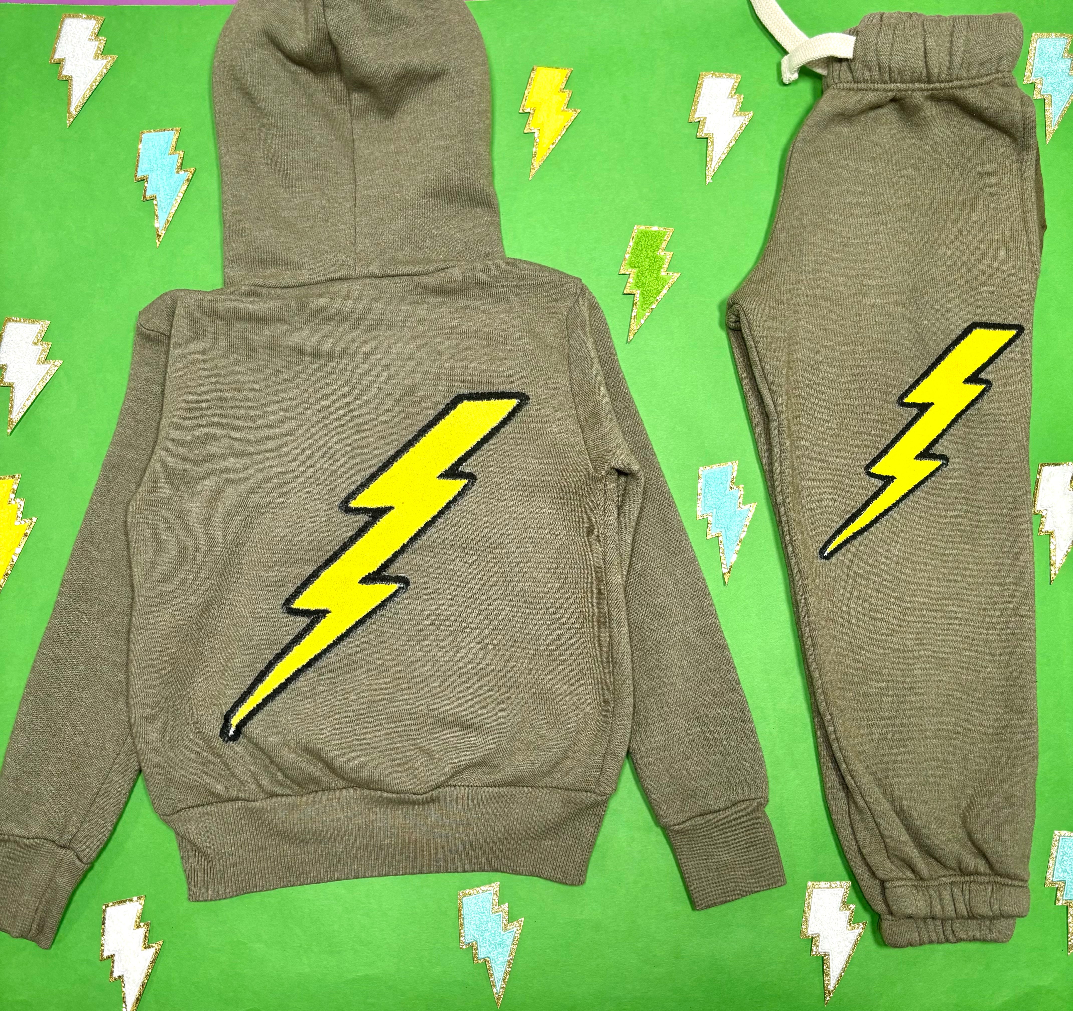 Lightning Bolt Zip Up Hoodie for Men & Women - Stylish Pullover Jacket with Bold Graphic Print - Perfect for Casual Wear, Gym, and Outdoor Activities
