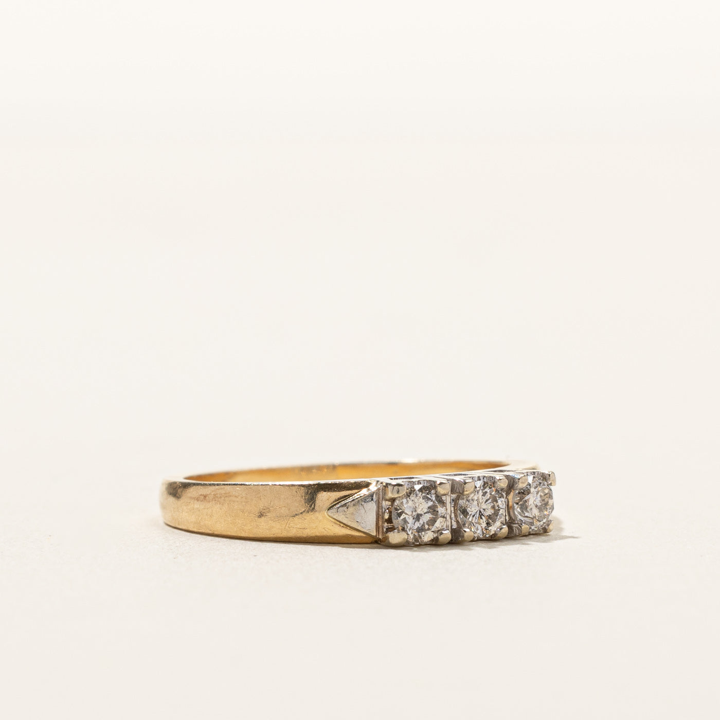 0.21ctw Three Stone Diamond Ring for Women - Size 6 | Elegant Engagement, Wedding, Anniversary Jewelry Gift | Perfect for Proposals, Bridal Sets & Special Occasions