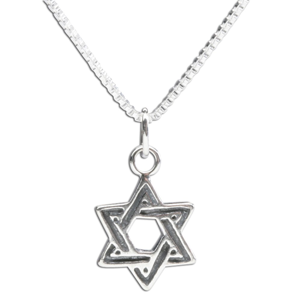 Girl's Sterling Silver Star of David Charm Necklace - Elegant Jewish Jewelry Gift for Teens & Women - Perfect for Hanukkah, Bat Mitzvah & Everyday Wear