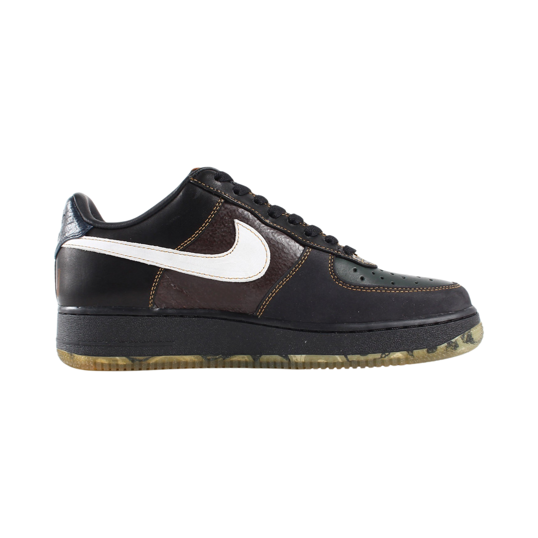 Nike Air Force 1 Low DJ Premier Sneakers - Black, White & Spruce Obsidian Colorway - Men's Basketball Shoes for Casual Wear & Street Style
