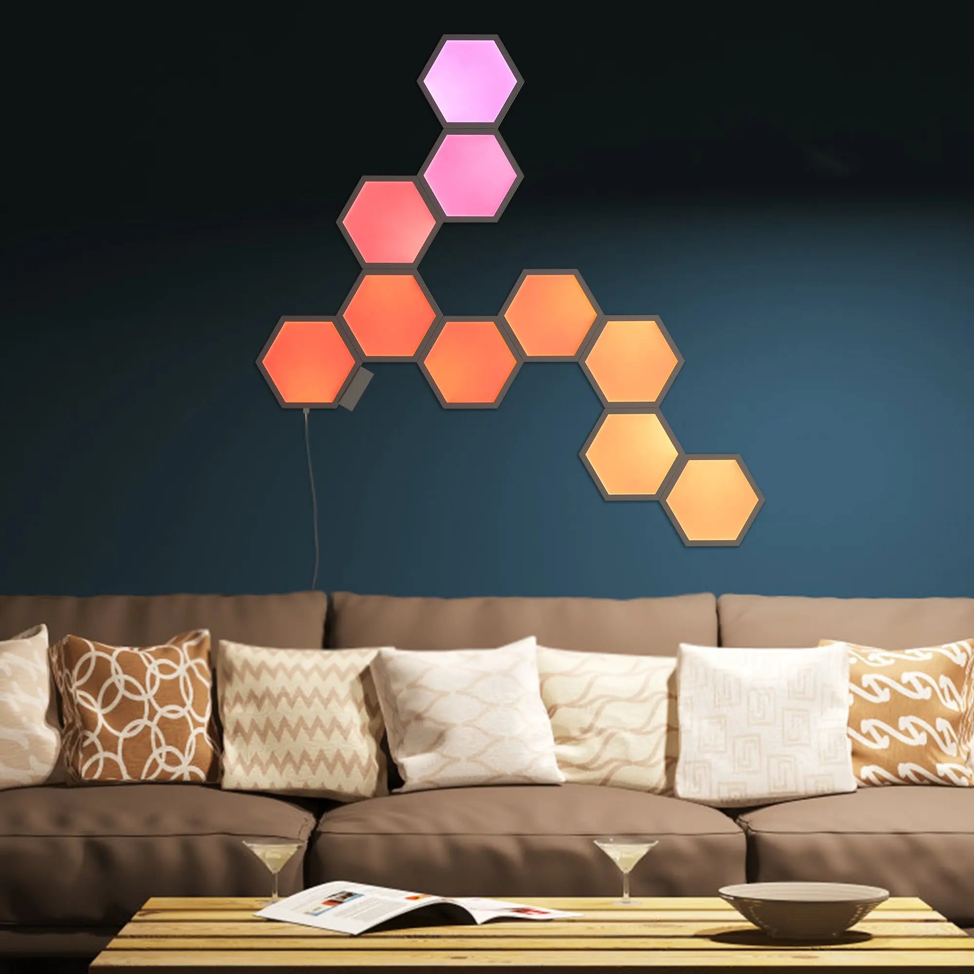 Lucet Art Lighting - 9.5x8 Inch Modern Wall Light for Home Decor | Perfect for Living Room, Bedroom & Office Lighting
