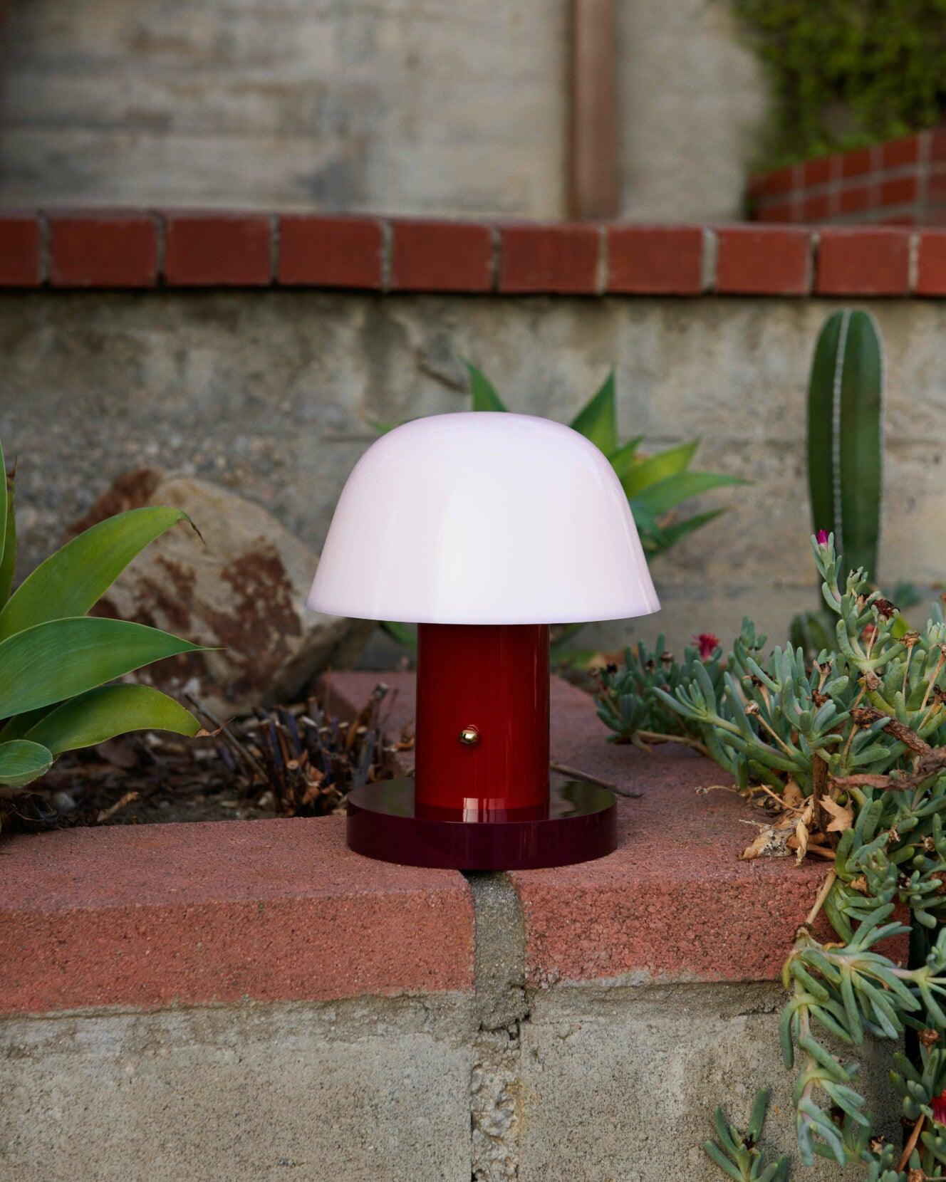 Mushroom Bliss Cordless Lamp - Portable LED Night Light for Bedroom, Nursery, Kids Room - Perfect for Relaxation, Reading & Decor