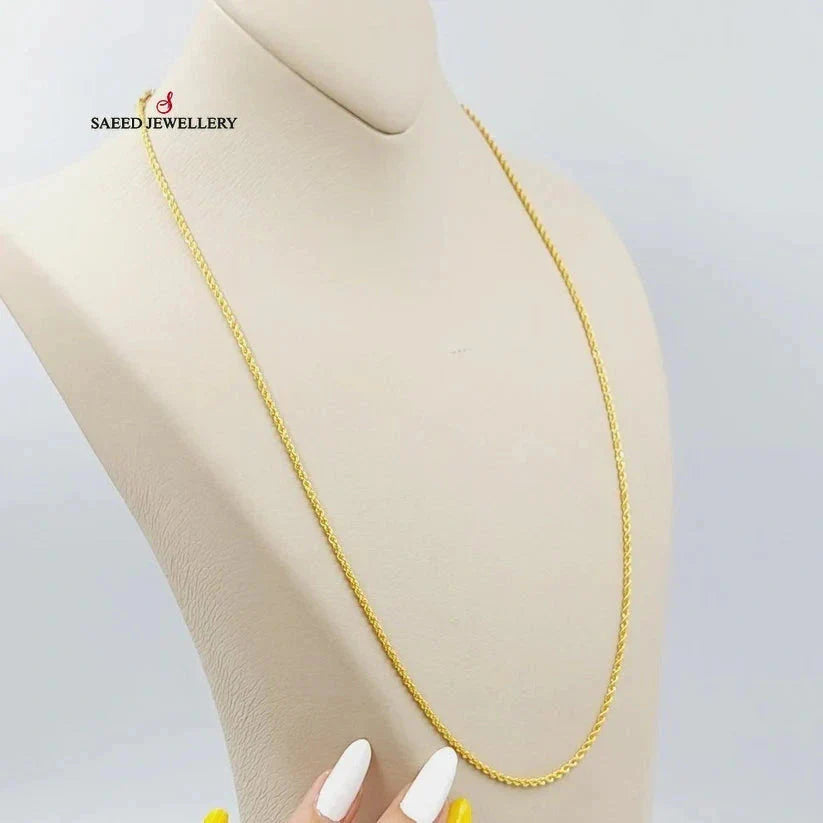 2mm Rope Chain Necklace for Men & Women - Durable Stainless Steel Jewelry for Everyday Wear, Gifts & Special Occasions