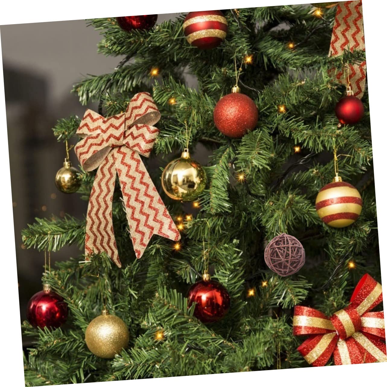 EXCEART 15-Piece DIY Rattan Hanging Balls Set - Natural Woven Decorative Ornaments for Christmas Tree, Home, Party & Wedding Decorations - Perfect for Holiday Crafts, Wall Hangings and Seasonal Displays