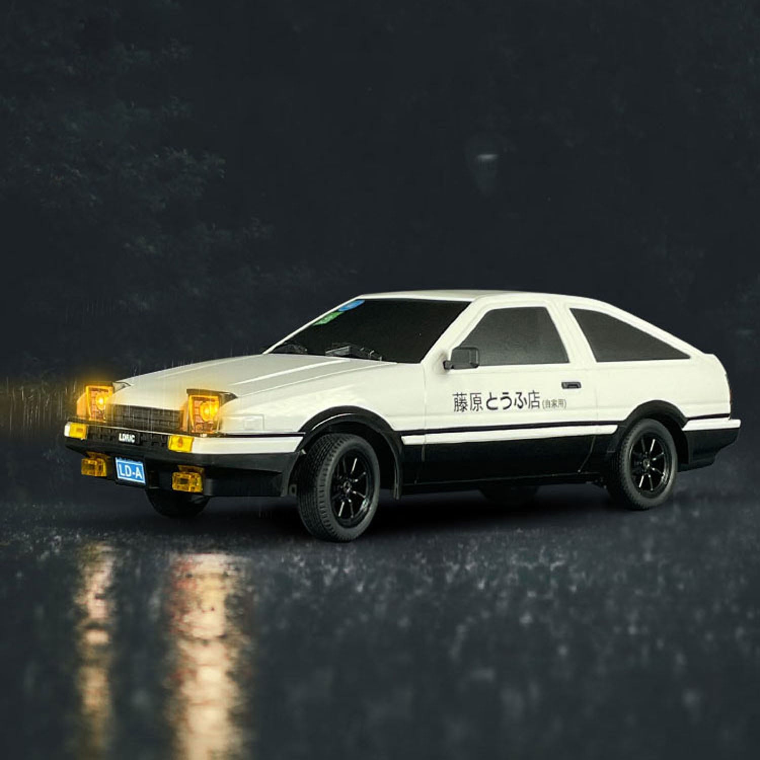 1/18 LDRC 2.4G Remote Control Drift Car - AE86 Model RWD High-Speed RC Race Car (10KM/H) with Flip Lights, USB Rechargeable Battery - Perfect for Indoor/Outdoor Racing, Drifting Practice, and Collectible Gifts for RC Enthusiasts