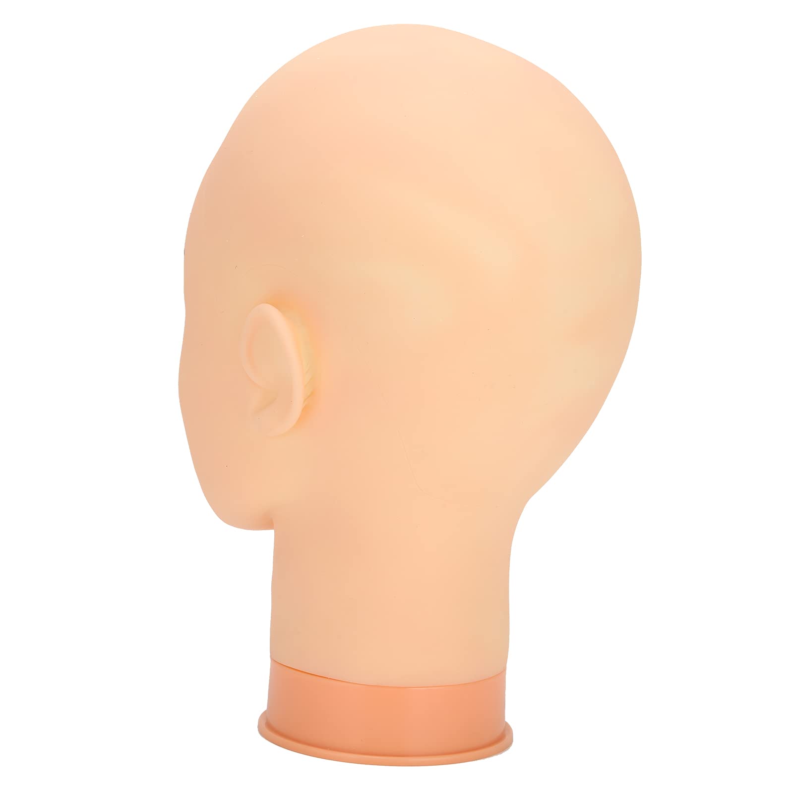 Professional Jonlaki Bald Mannequin Head for Makeup Training - Wig, Hat & Eyeglasses Display Head with Removable Makeup - Perfect for Salon, Barber & Cosmetology School Practice