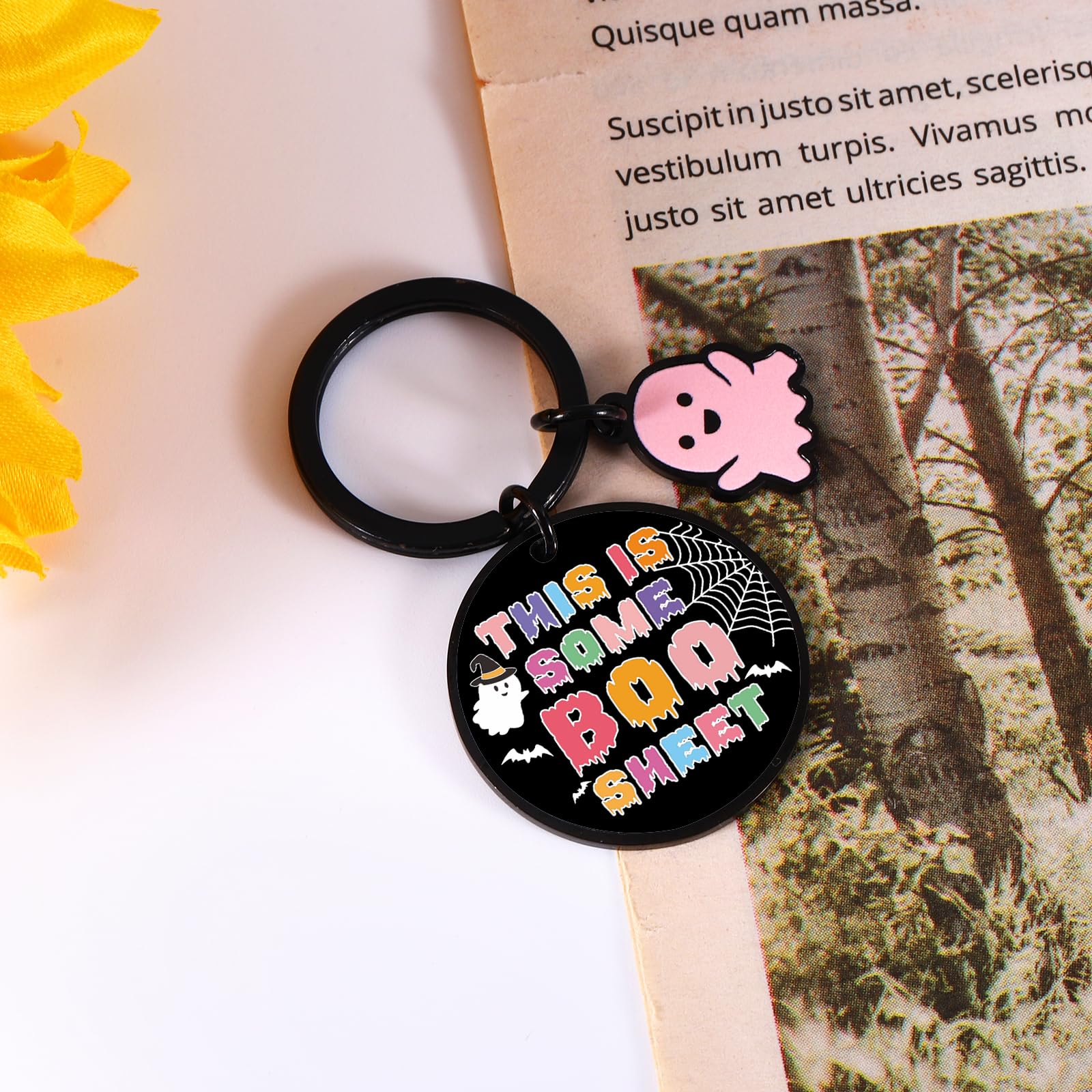 Valentine's Day Gifts for Her - Cute Ghost Keychain & Unique Spooky Gifts for Girlfriend, Women & College Girls | Scream Merch, Ghost Stuff & Birthday Presents | Perfect for Halloween, Dorm Decor & Friend Gifts