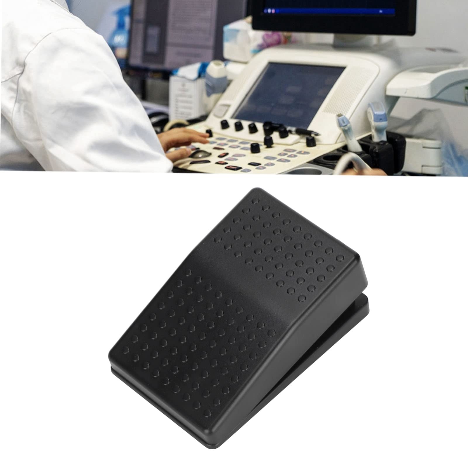 High Sensitivity USB Single Foot Switch - One Key Customizable Computer Keyboard Action Pedal with 2m Cable for PC/Mac - Perfect for Gaming, Transcription, Video Editing & Hands-Free Computer Control