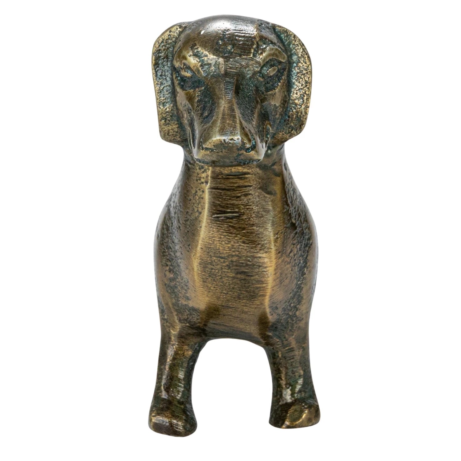 Cast Aluminum Dachshund Statue - Handmade Garden Decor for Outdoor & Indoor Use - Perfect for Patio, Lawn, Home Decor, and Gift Ideas