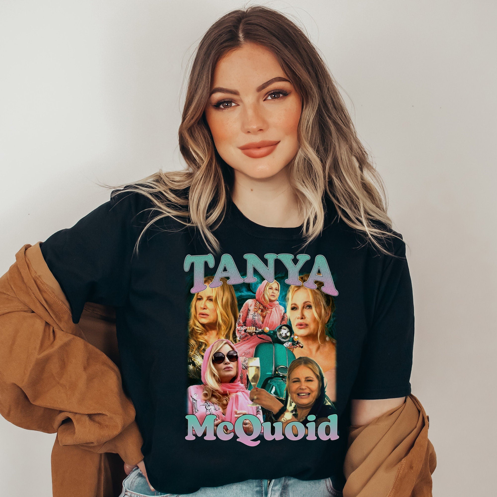 Tanya Mcquoid Vintage Tee - Jennifer Coolidge White Lotus T-Shirt - Homage Shirt for Fans - Perfect for Cosplay, TV Show Merch, and Pop Culture Events
