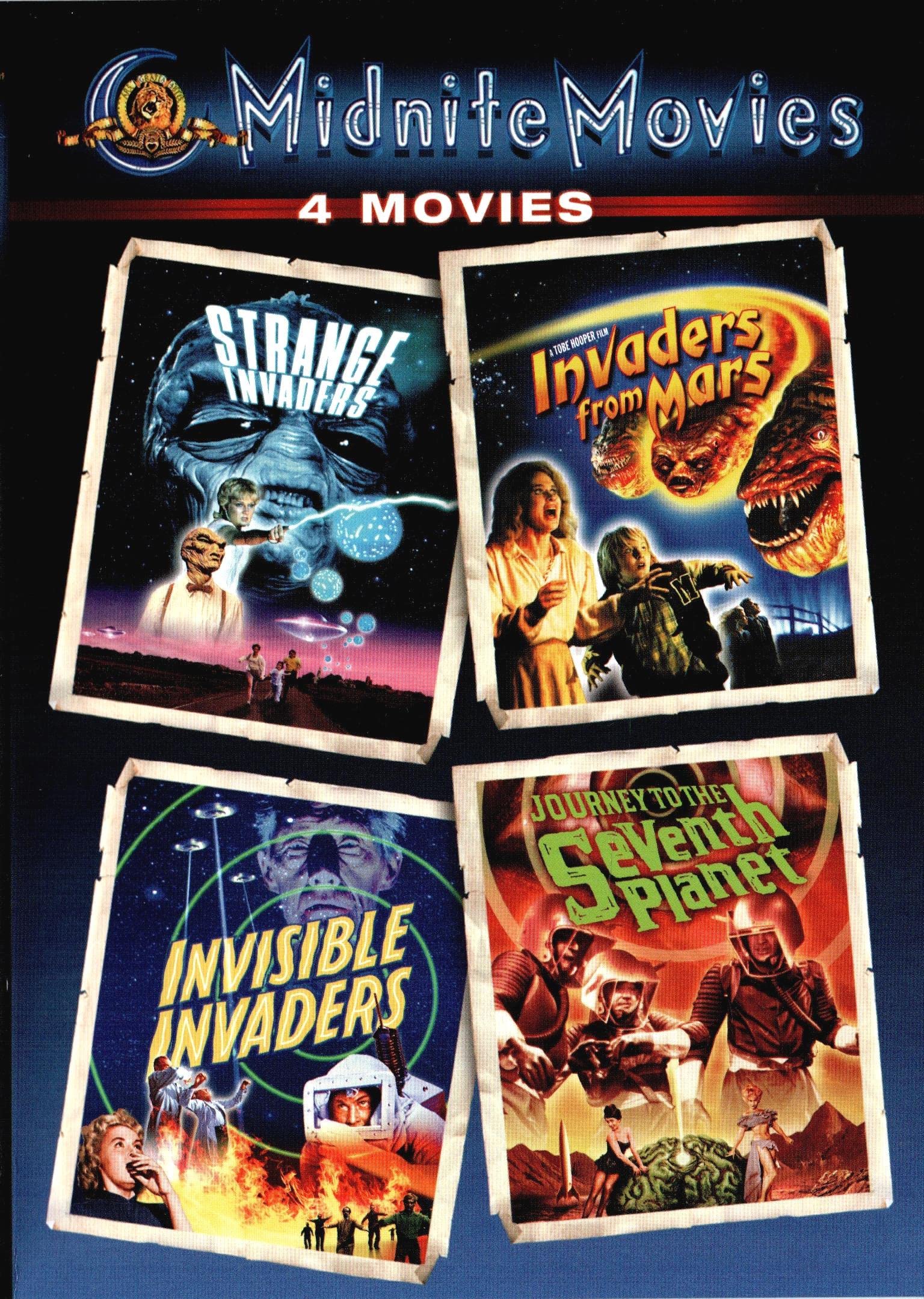Strange Invaders | Invaders from Mars | Invisible Invaders | Journey to the Seventh Planet - Classic Sci-Fi Movie Collection (Midnite Movies) - Perfect for Movie Nights & Sci-Fi Enthusiasts