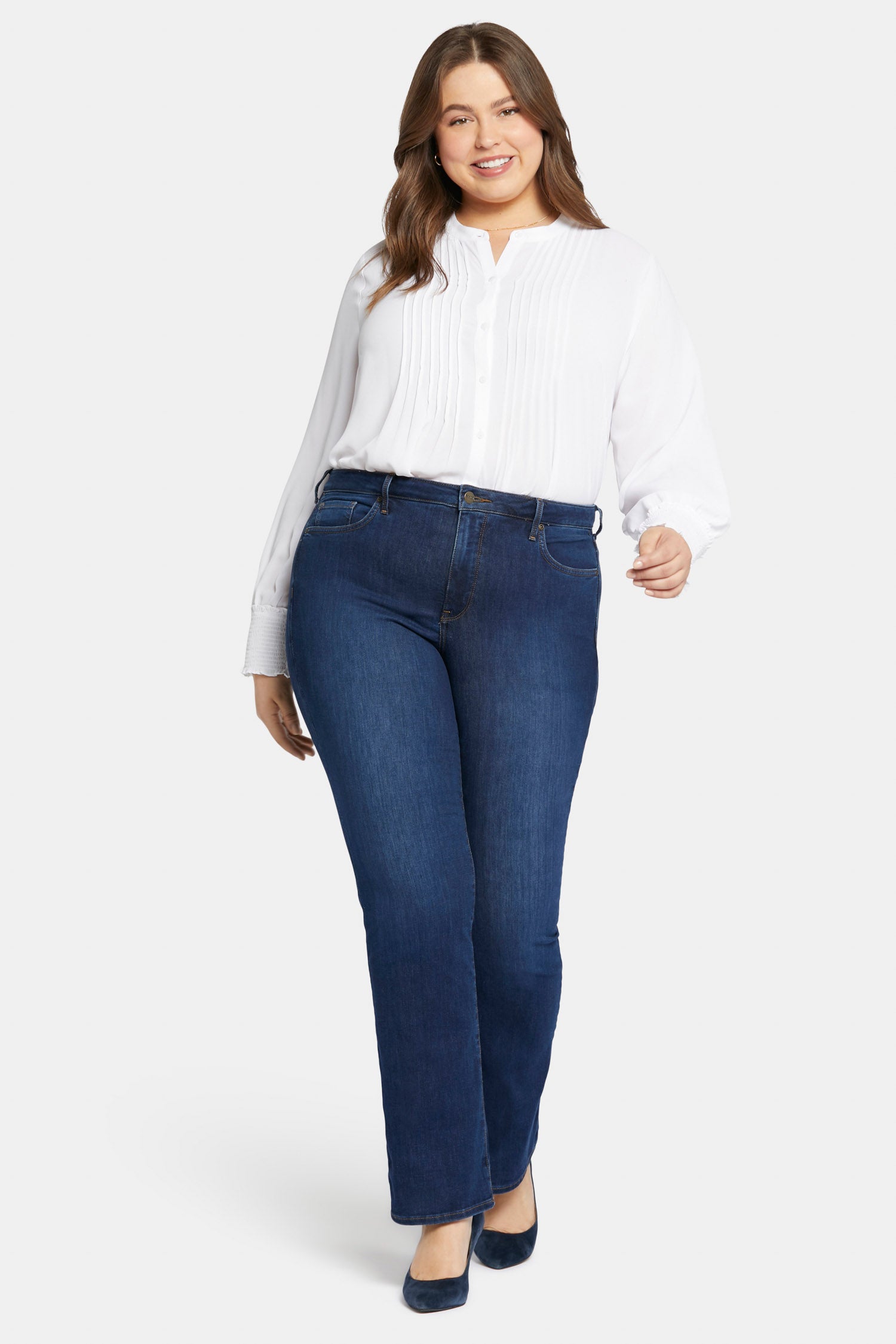 Barbara Women's Plus Size Bootcut Jeans - Stretch Denim Pants with Comfort Fit for Casual Wear & Everyday Outfits
