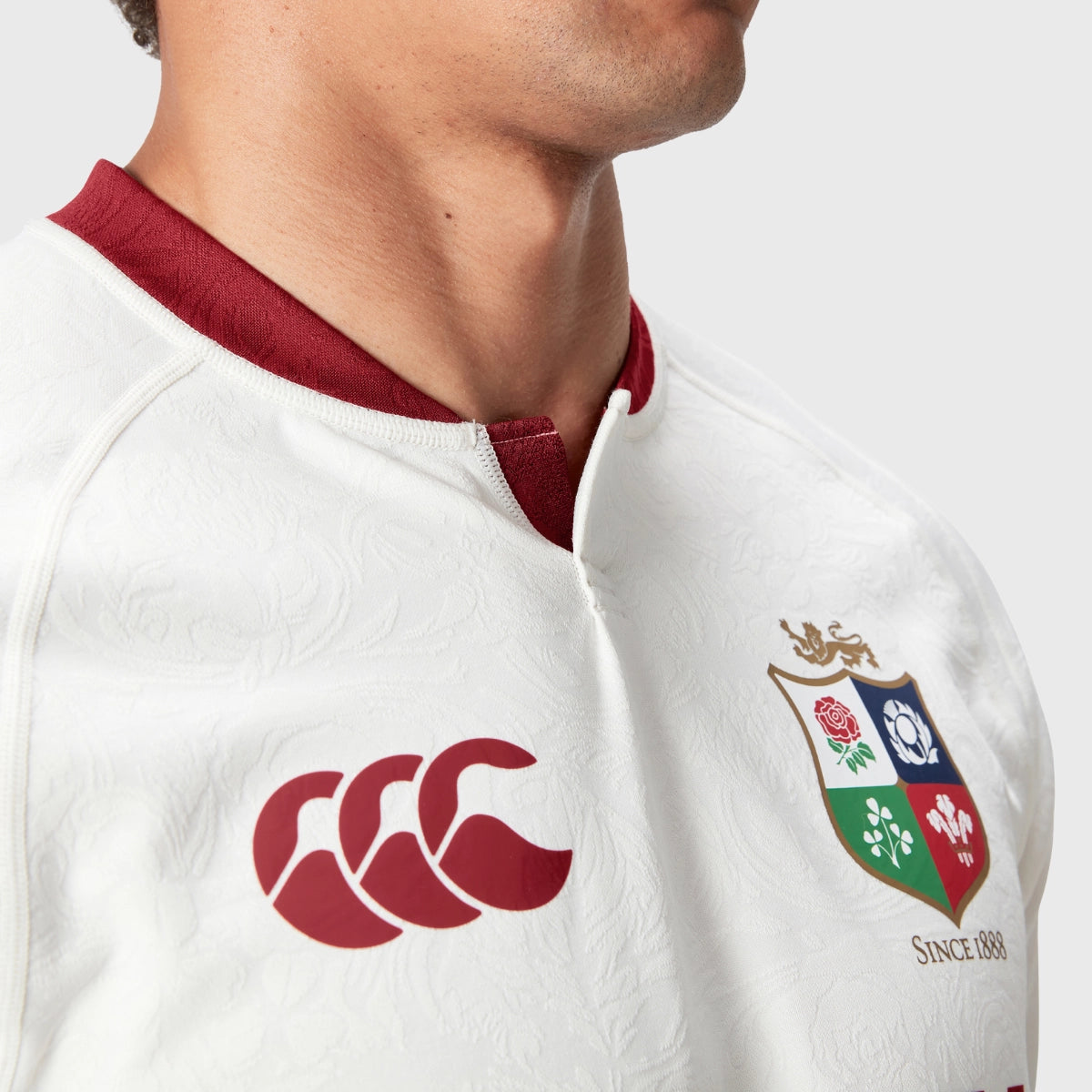 Canterbury British & Irish Lions 2025 Rugby Training Shirt - White Jersey for Rugby Players & Fans - Perfect for Matches, Training & Fan Support