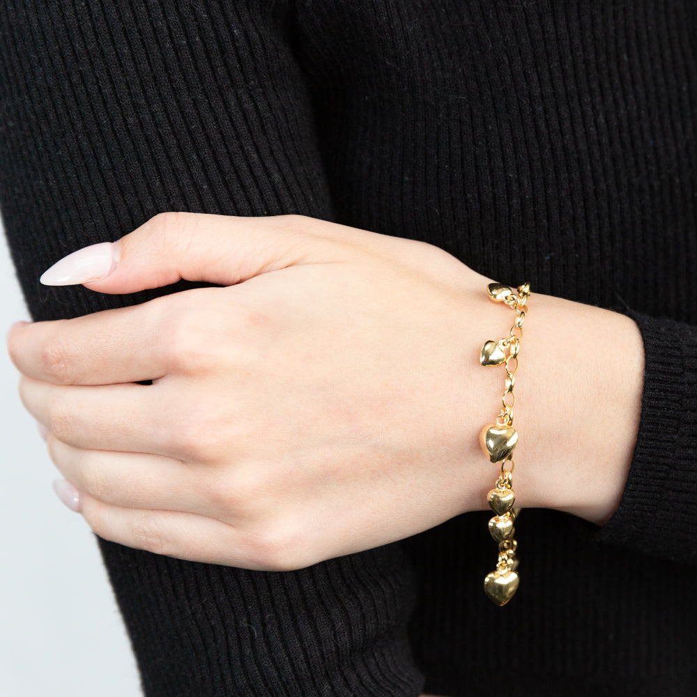 9ct Yellow Gold Silver Filled Belcher Bracelet for Women - Elegant Jewelry Gift for Birthday, Anniversary & Special Occasions