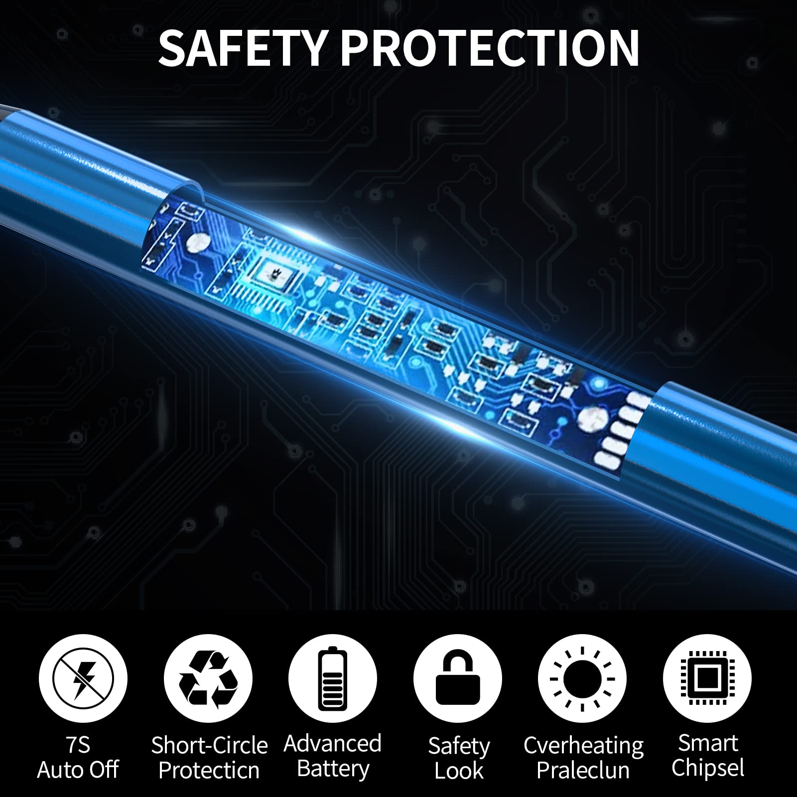 USB Rechargeable Plasma Arc Lighter for Candle & Grill - 360° Flexible Neck, Camping & Cooking (Blue)