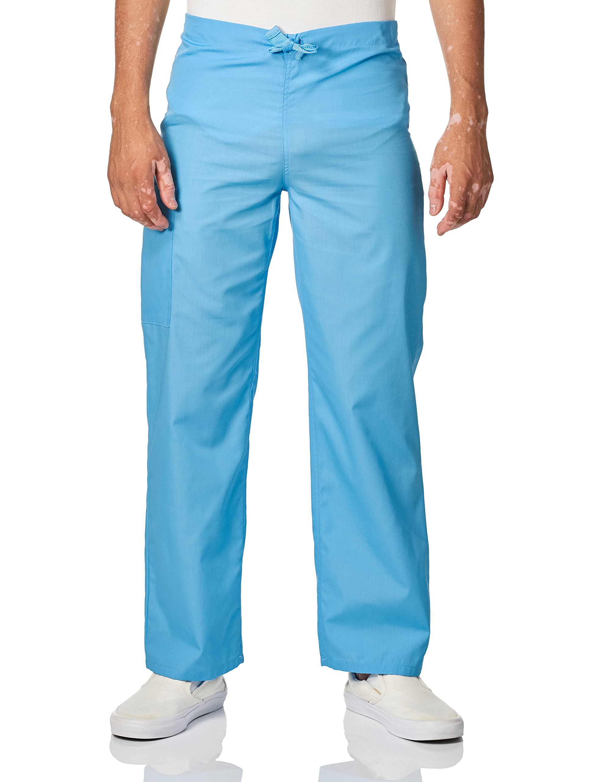 Cherokee Petite Originals Unisex Drawstring Cargo Scrubs Pants - Mali-Blue, Small Short | Comfortable Medical Workwear for Nurses & Healthcare Professionals