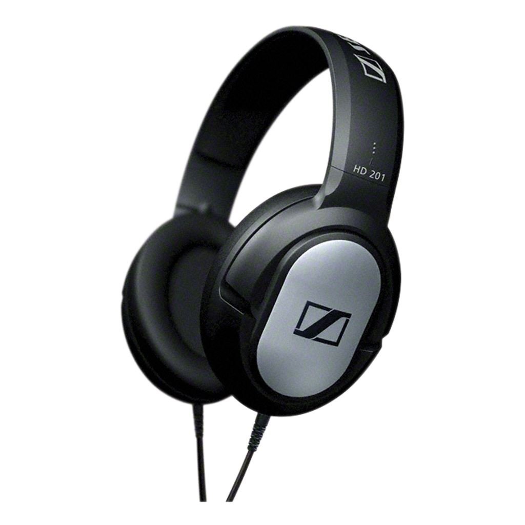 Sennheiser HD-201 Lightweight Over-Ear Headphones - Professional Studio Monitor Headset for Music, Gaming & Home Office Use - Comfortable Noise Isolation Ear Cushions (Discontinued Model)