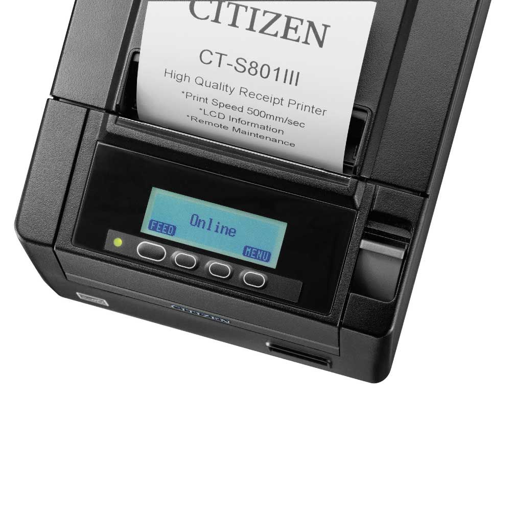 Citizen CT-S801III High-Speed POS Thermal Receipt Printer for Retail, Restaurant & Small Business - Compact, Reliable & Easy to Use