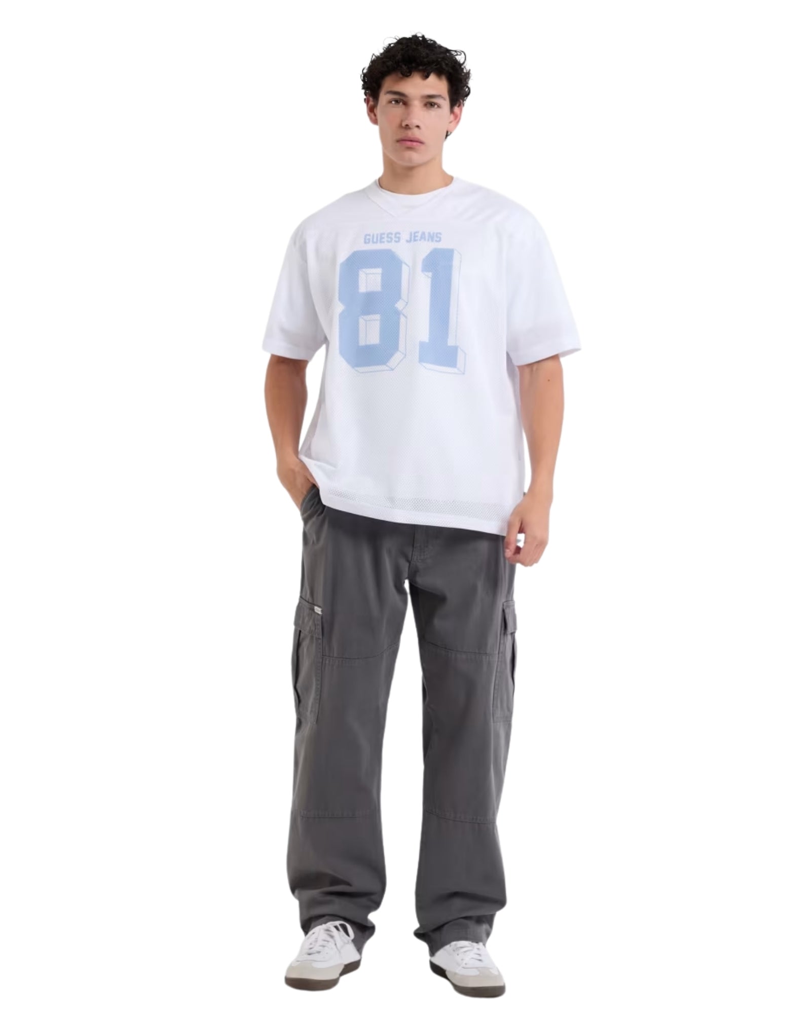 Guess Men's Cargo Chino Pants - Slim Fit Stretch Comfort Casual Trousers for Work & Outdoor Activities