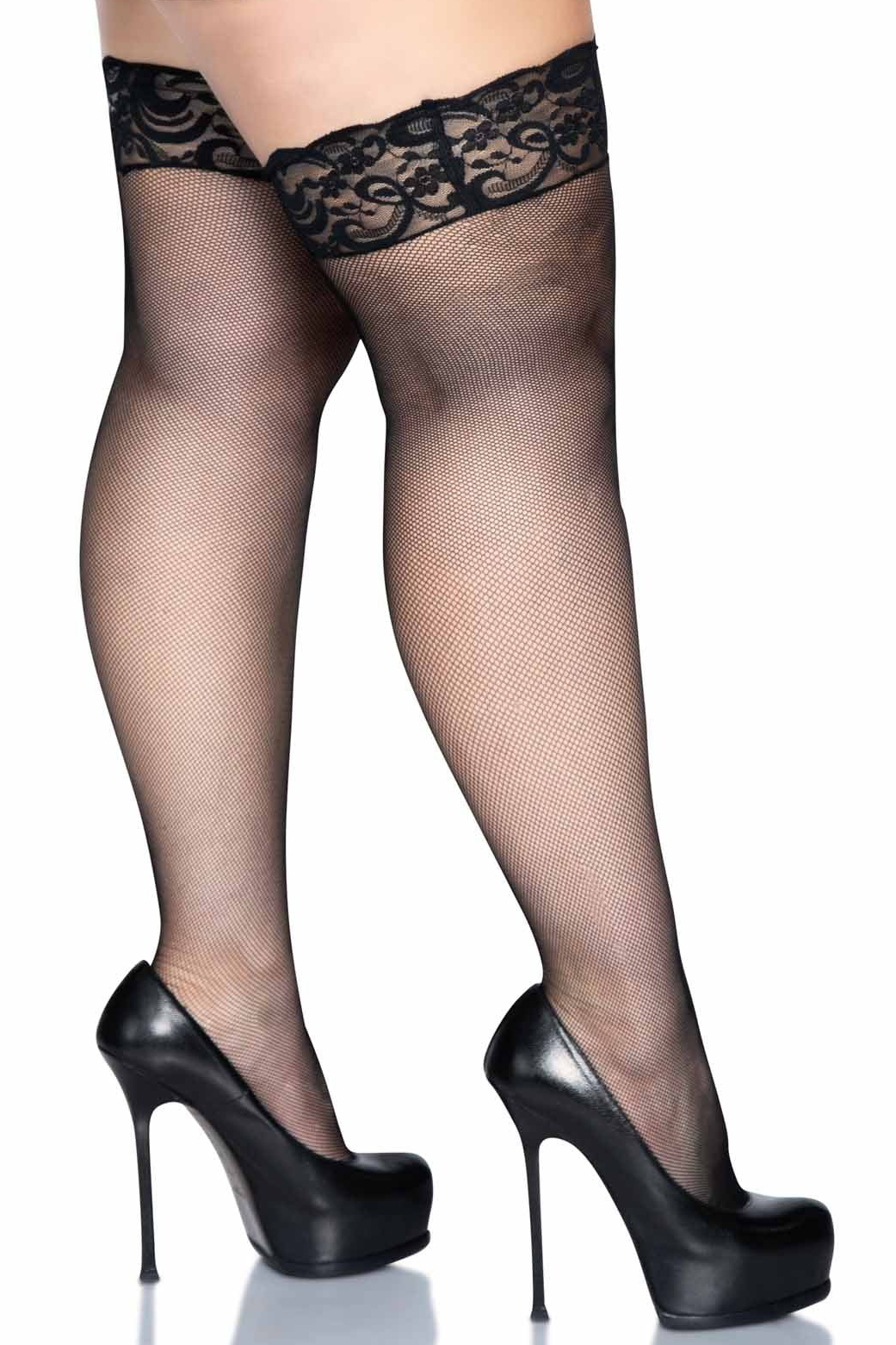 Lace Top Micro Net Stay Ups - Sexy Thigh High Stockings for Women, Comfortable & Non-Slip, Perfect for Date Night, Valentine's Day & Special Occasions