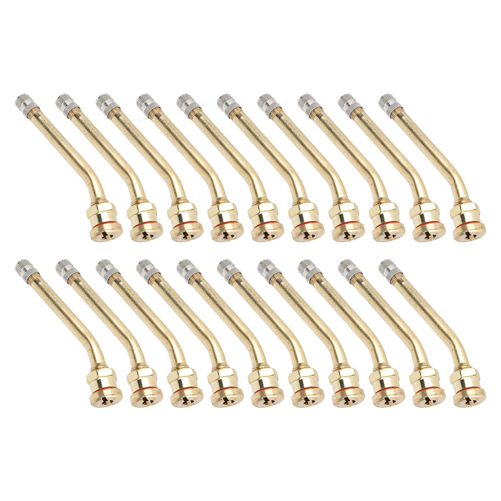 20PCS Heavy Duty RV Tire Valve Stem Extenders - Durable Copper Construction, Wide Compatibility for Trailers & Trucks - Perfect for Off-Roading, Camping & Long-Distance Travel Accessories