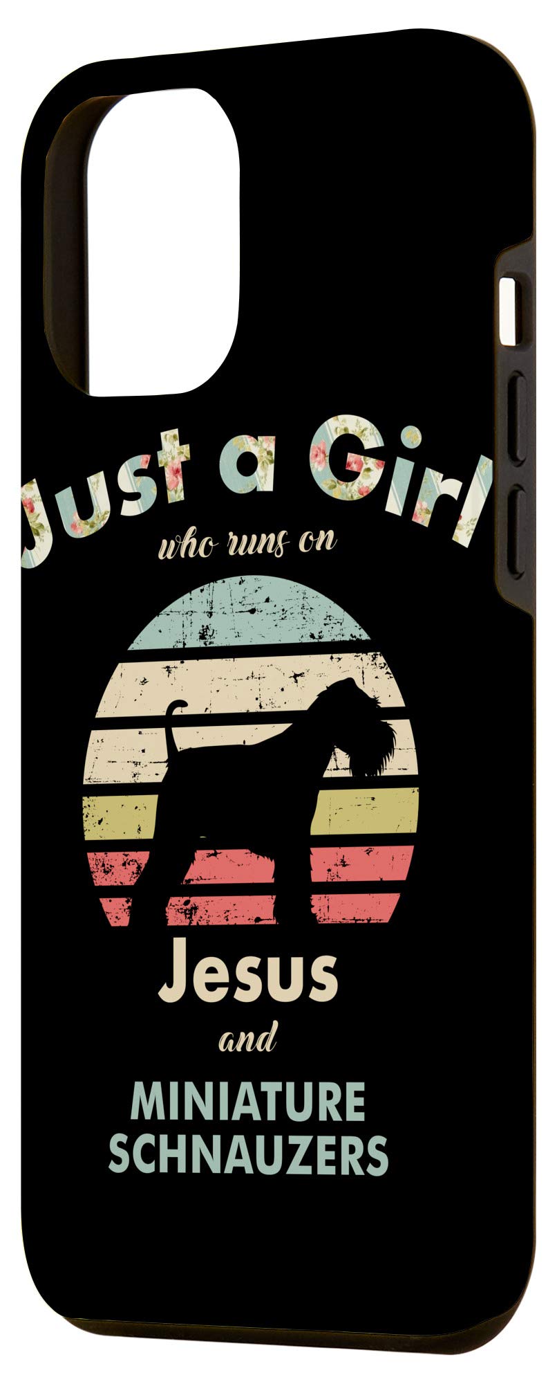 iPhone 12 Pro Max Case - Jesus & Miniature Schnauzer Design - Perfect for Christian Dog Lovers - Durable Protective Phone Cover for Daily Use, Work & Travel