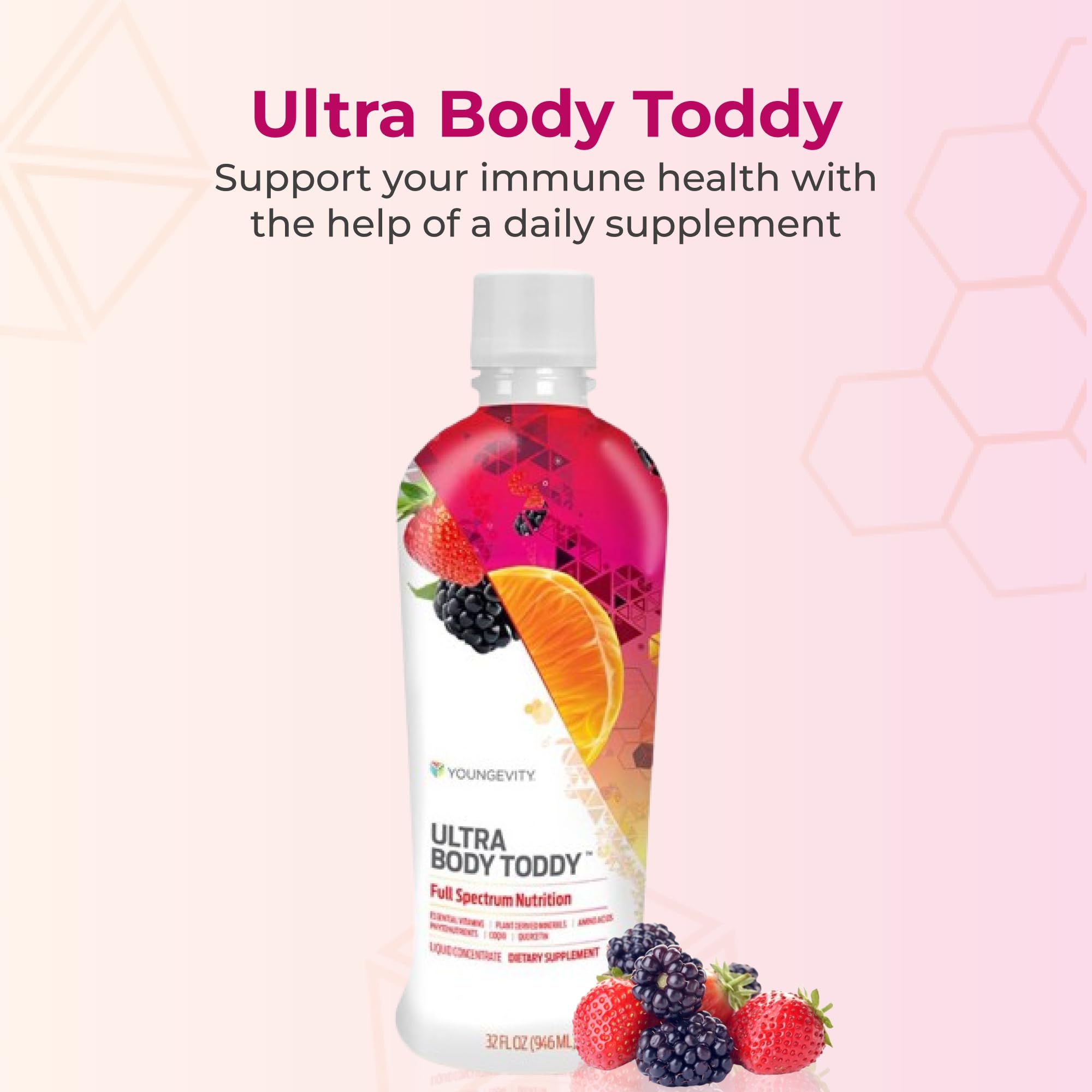 Youngevity Ultra Body Toddy™ - 100+ Nutrient Mega Multi-Vitamin Mineral Supplement for Men & Women - Enhanced Absorption with Phytonutrients & Amino Acids - 32 Fl Oz (Pack of 2) - Supports Immune Health, Energy & Overall Wellness for Active Lifestyles