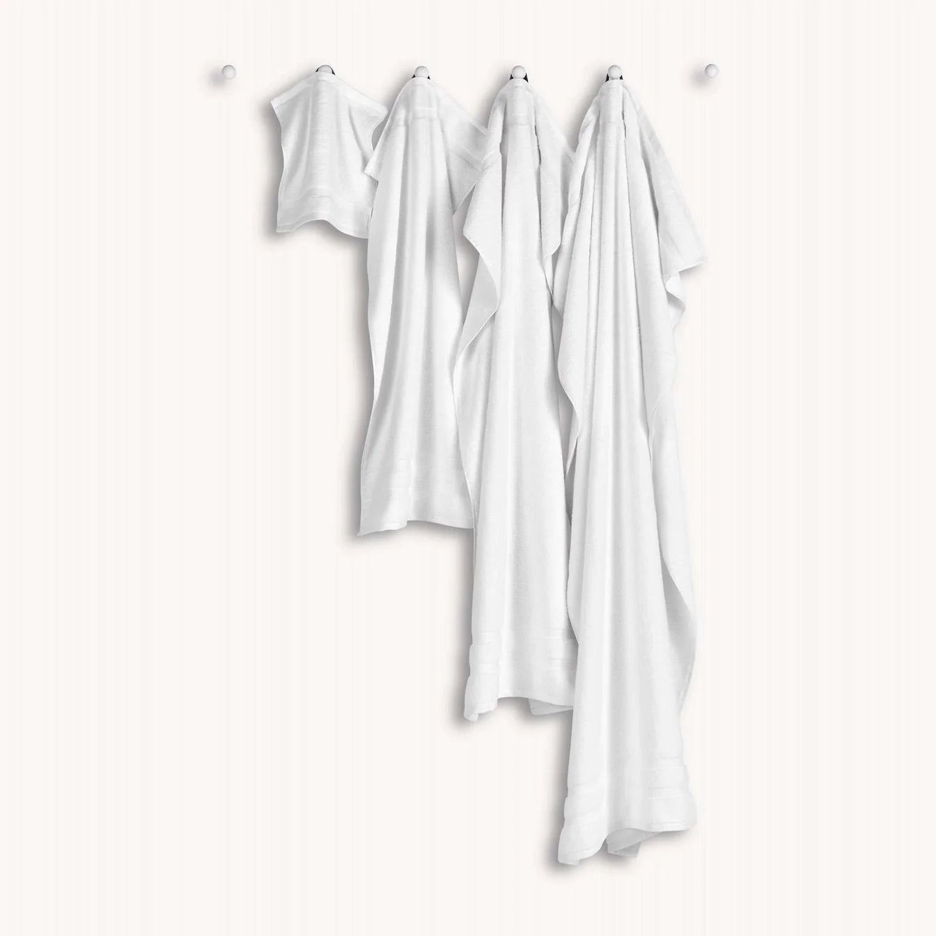 Christy Signum Combed Cotton Bath Towel - Soft & Absorbent White Towel for Spa, Gym & Luxury Bathroom Use