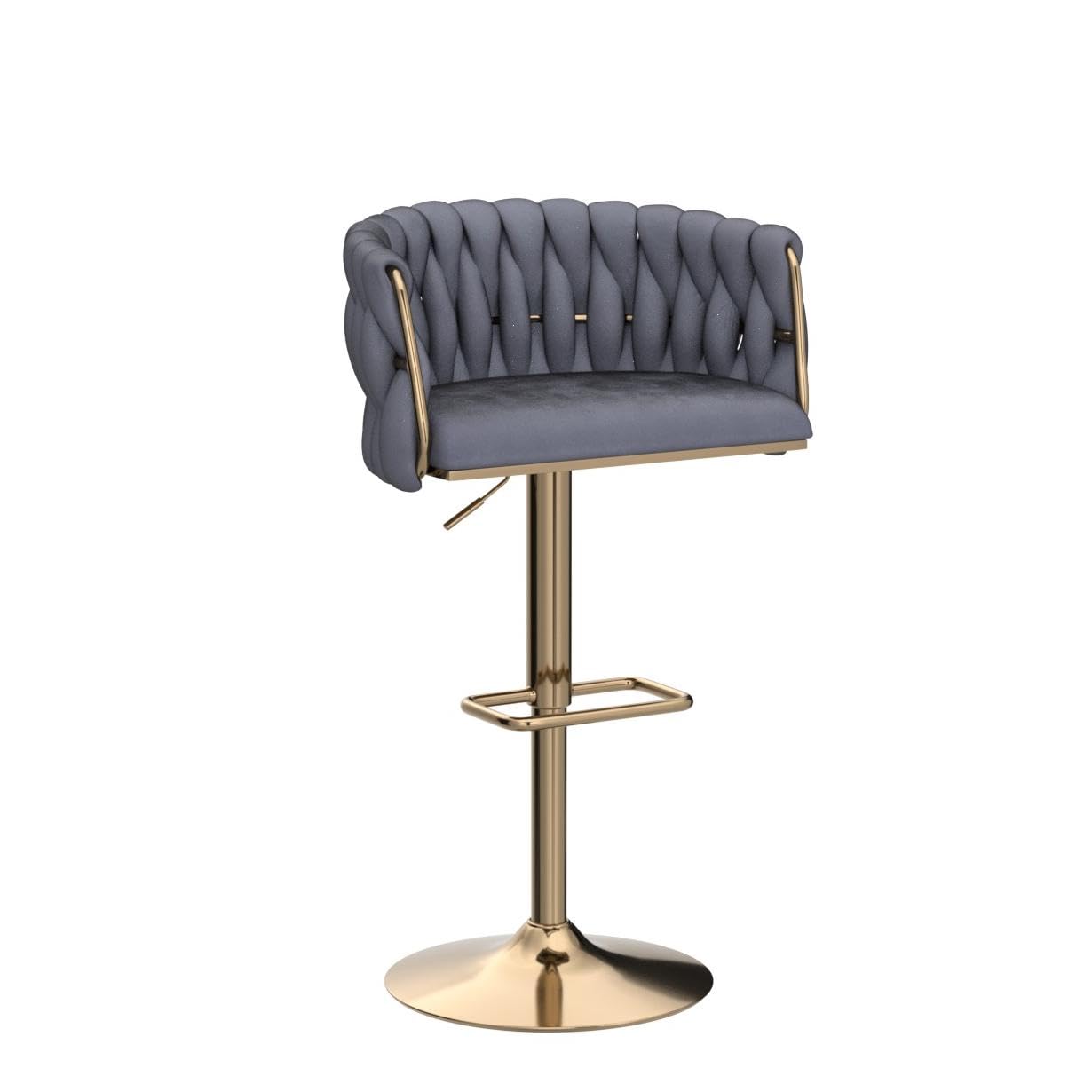 Velvet Swivel Bar Stools Set of 4 - 30