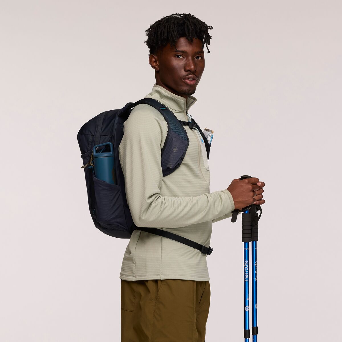 Cotopaxi Elqui 18L Lightweight Hiking Backpack - Carbon Black | Water-Resistant Daypack for Outdoor Adventures, Travel & Commuting