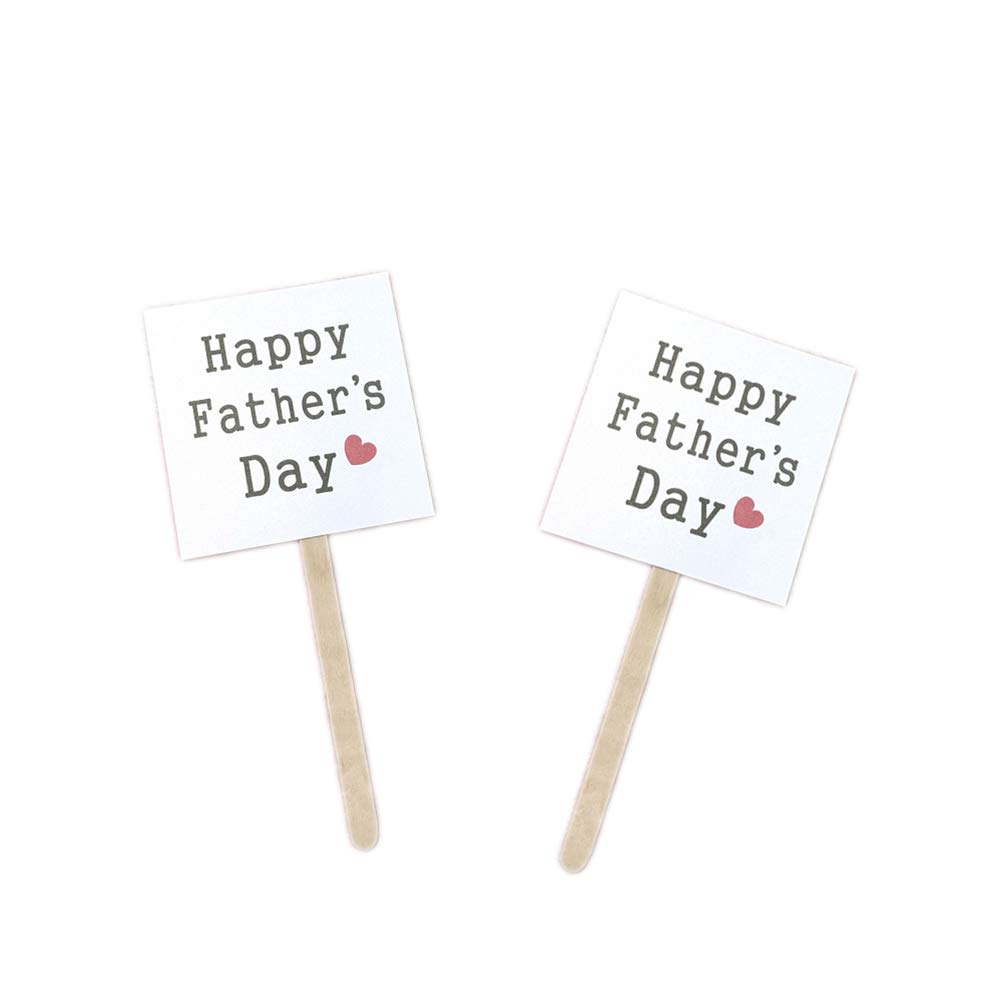 25pcs Happy Father's Day Cake Toppers - Creative Cupcake Picks for Birthday, Anniversary & Party Decorations - Premium Cake Decorating Supplies for Dad's Special Day Celebrations