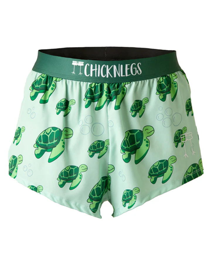 Men's Quick-Dry 2 Split Running Shorts with Sea Turtle Design - Perfect for Beach Jogging, Gym Workouts & Outdoor Activities