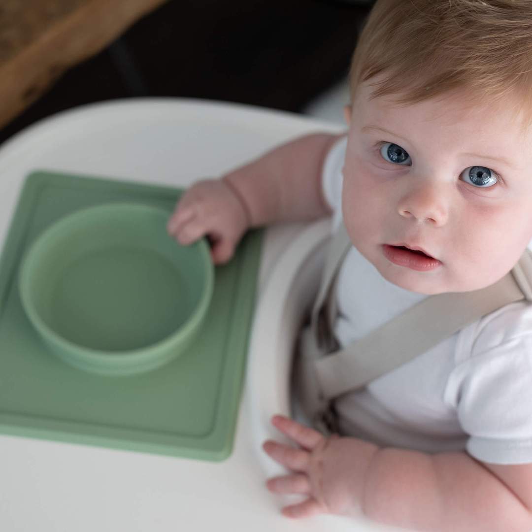 Ezpz Mini Bowl - Non-Slip Silicone Baby Bowl for Toddlers | Perfect for First Foods, Snacks & Mess-Free Feeding at Home or On-The-Go
