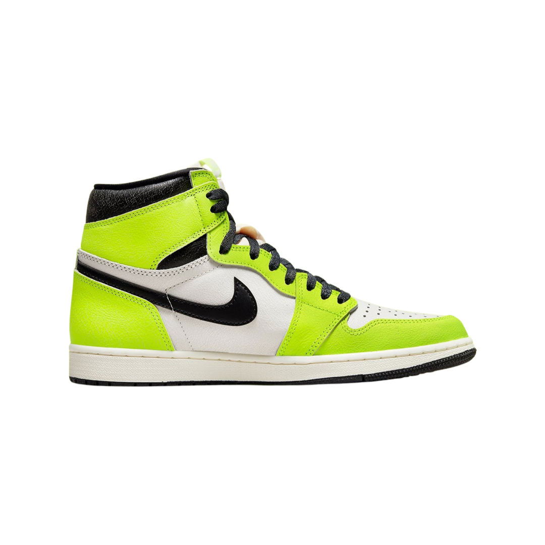 Air Jordan 1 High Retro Sneakers - Volt Black Sail Basketball Shoes for Men - Perfect for Streetwear, Basketball Games & Casual Fashion