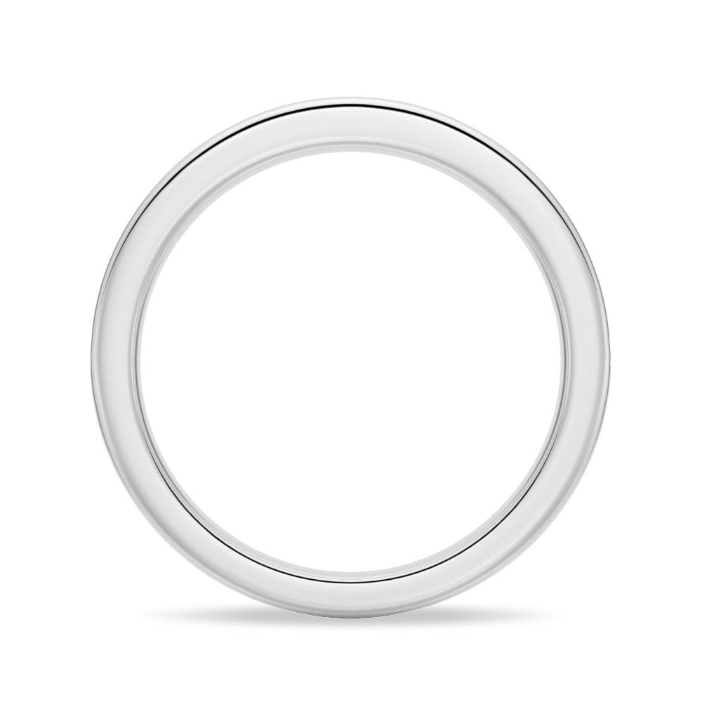 Half Eternity Round Cut Moissanite Classic Wedding Band Ring for Women - Elegant Bridal Jewelry for Engagement, Anniversary & Special Occasions