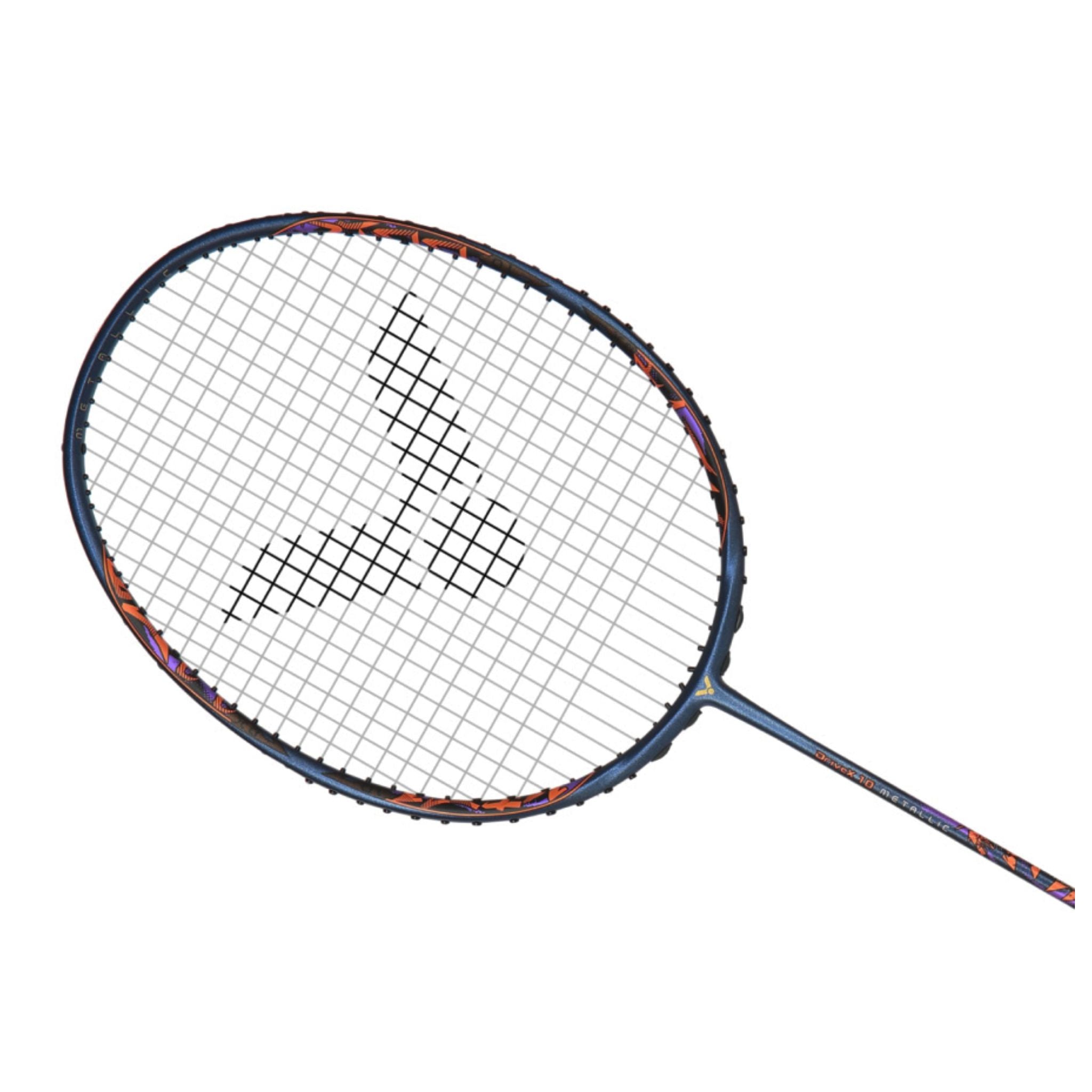 Victor DriveX 10 Metallic B Unstrung Badminton Racket - Limoges Blue | Professional Badminton Equipment for Training & Competitive Play