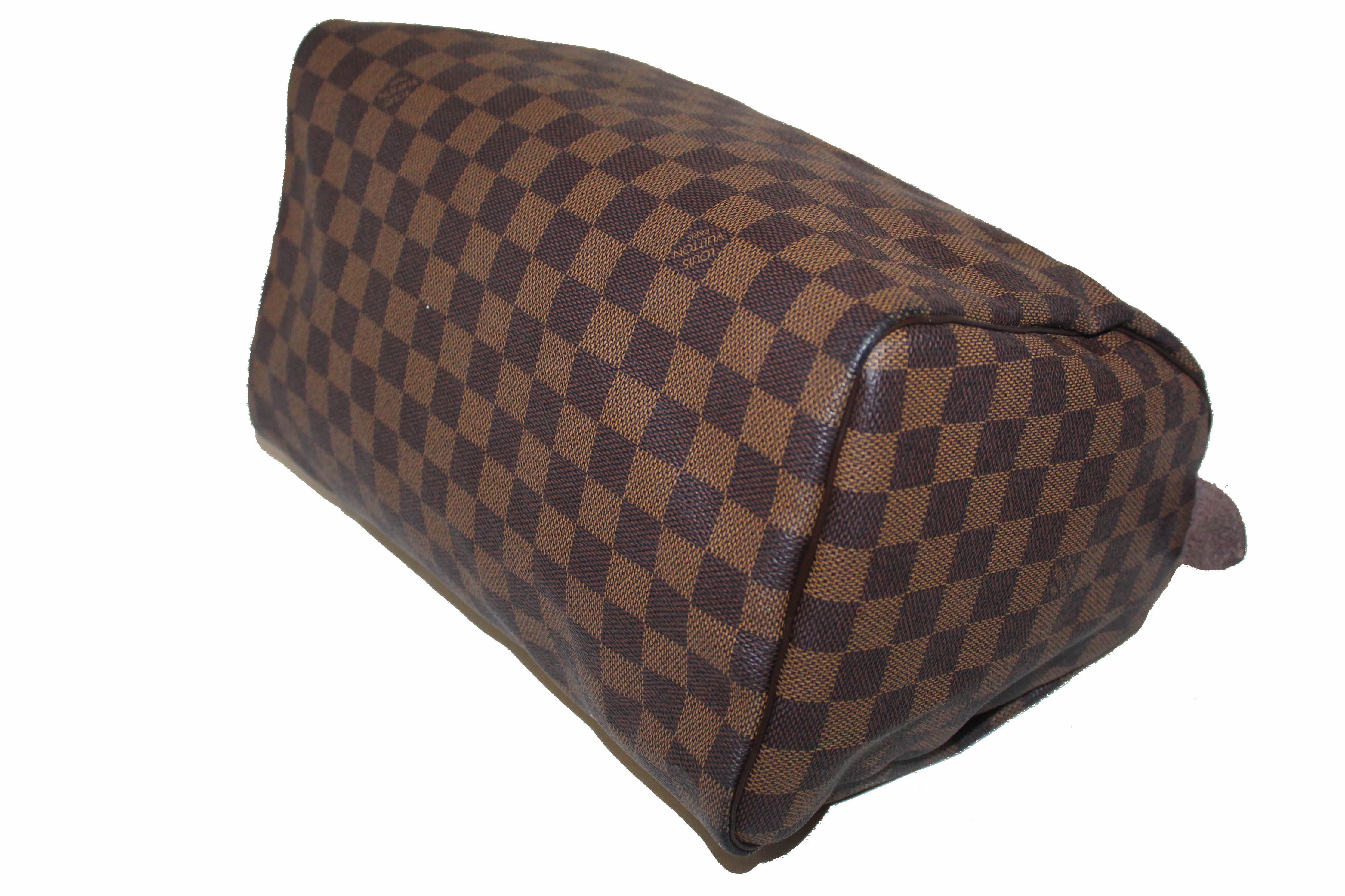 Authentic Louis Vuitton Damier Ebene Speedy 30 Crossbody Handbag for Women | Luxury Designer Shoulder Bag | Perfect for Work, Travel & Everyday Use