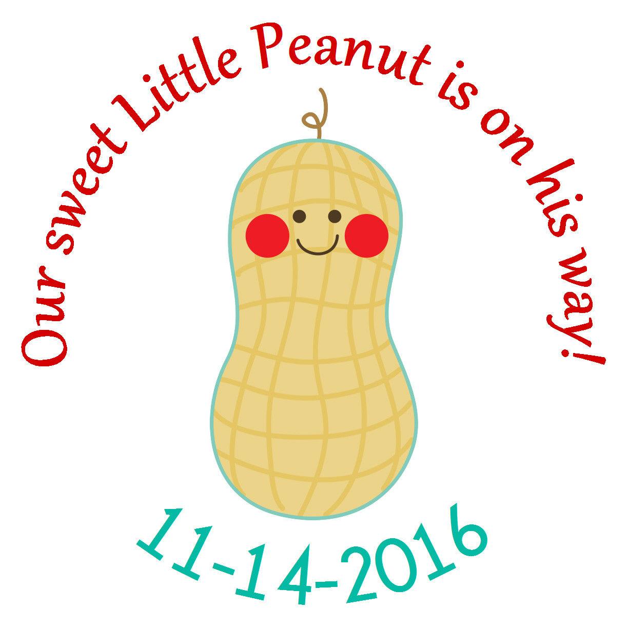 Little Peanut Boy Circle Stickers - Cute Gift Tags & Labels for Scrapbooking, DIY Crafts, and Party Decorations