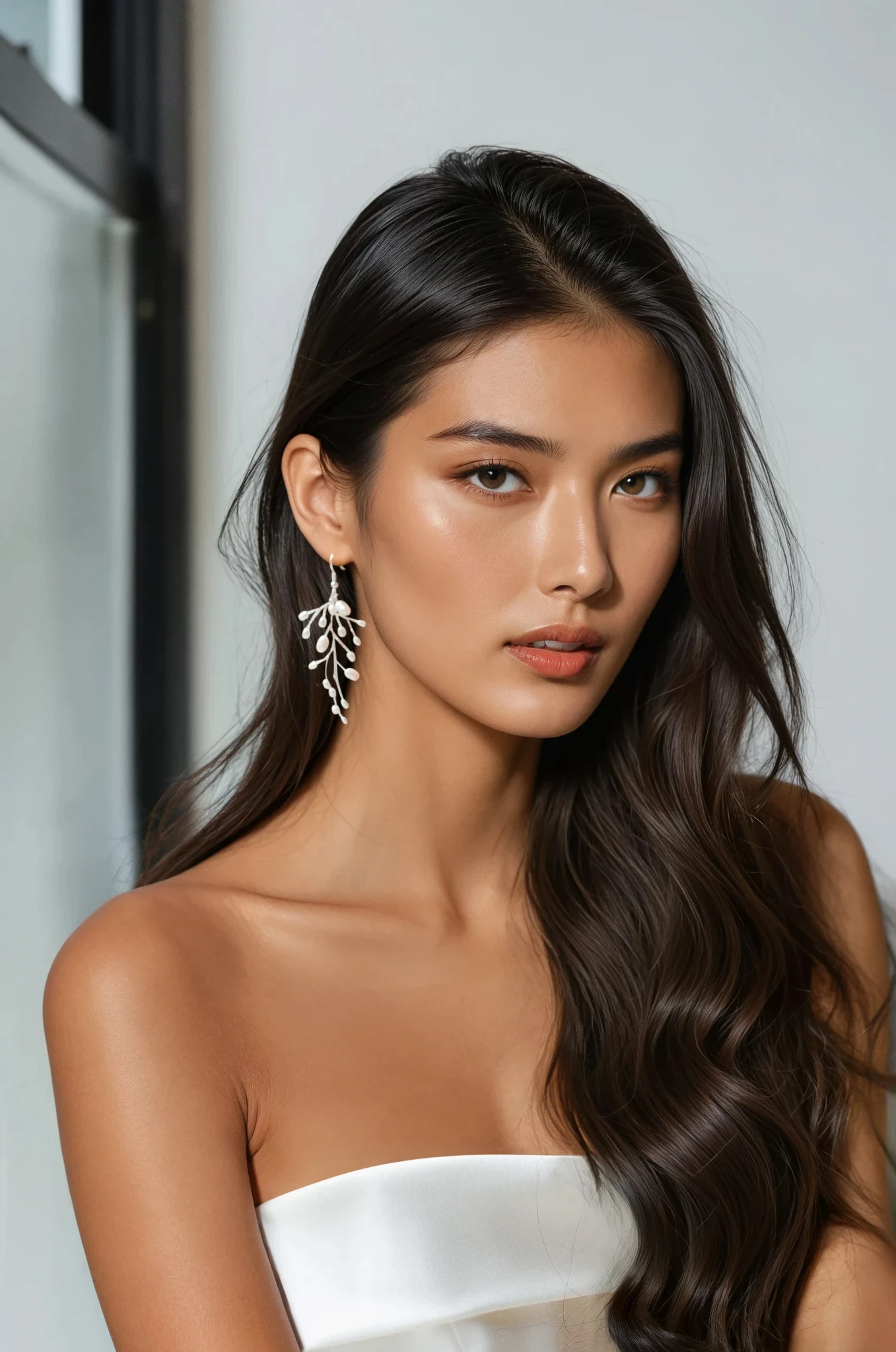 KEHLANI Elegant Gold Plated Hoop Earrings for Women - Trendy Dangle Drop Earrings for Party, Wedding & Everyday Wear