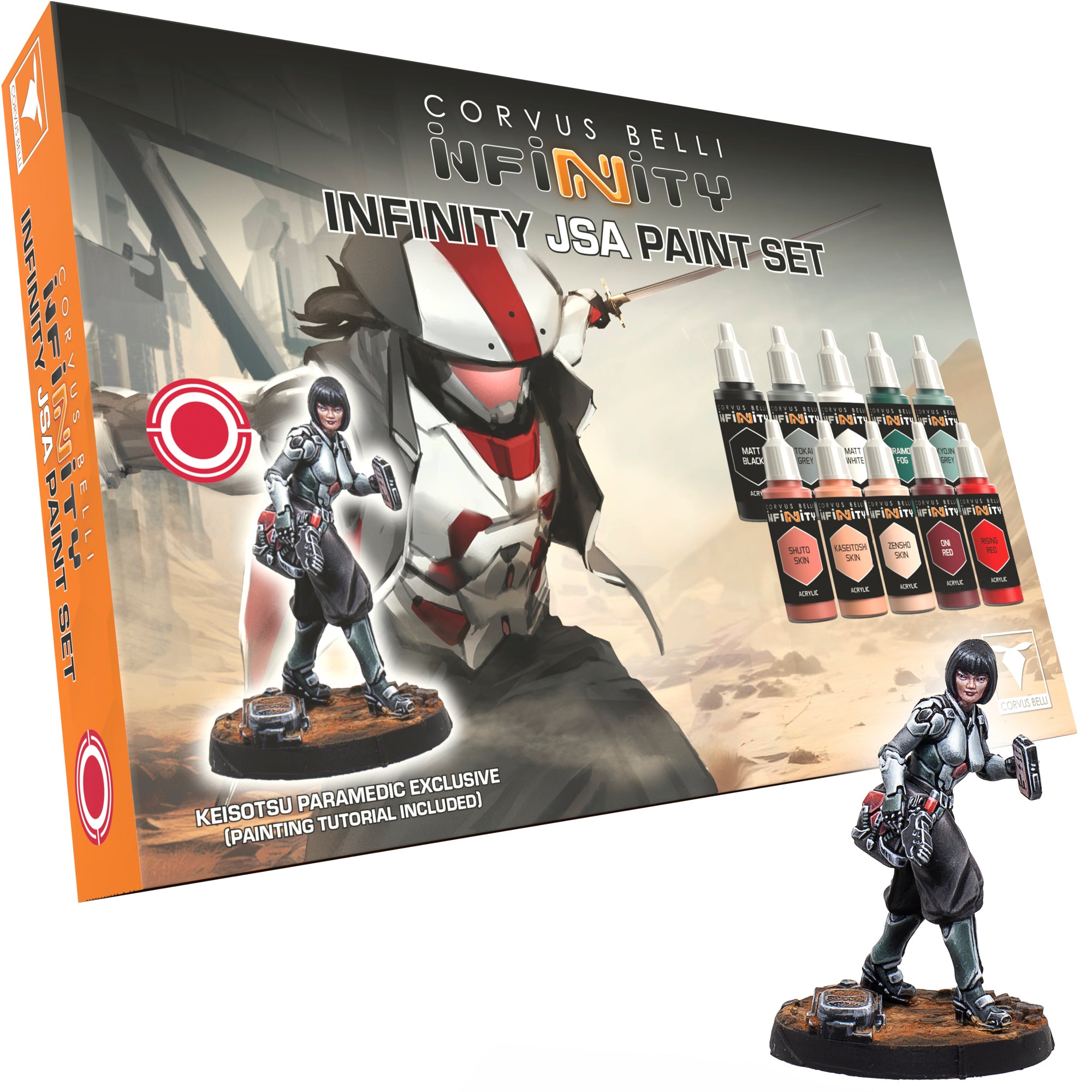 Corvus Belli JSA Paint Set - High-Quality Miniature Model Paints for Wargaming & Tabletop Miniatures - Perfect for Warhammer, Infinity & Historical Figures